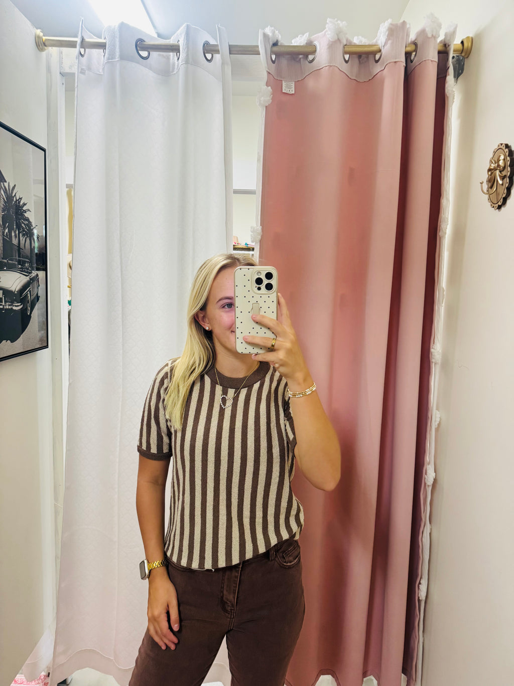 Brown Stripe Sweater