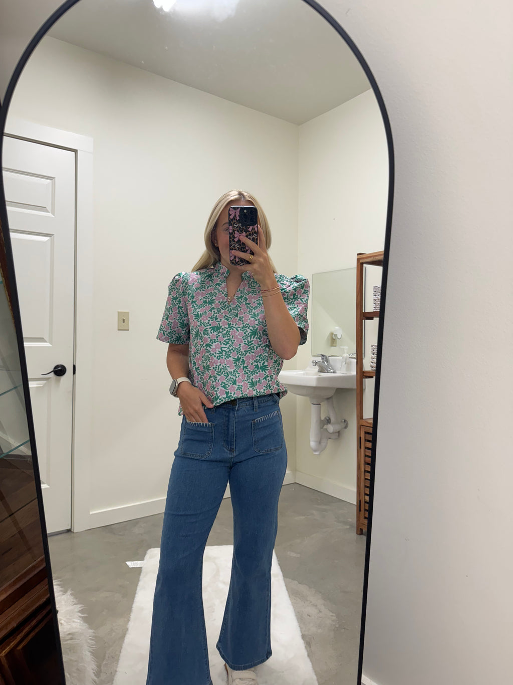 Flutter Me In Flowers Top