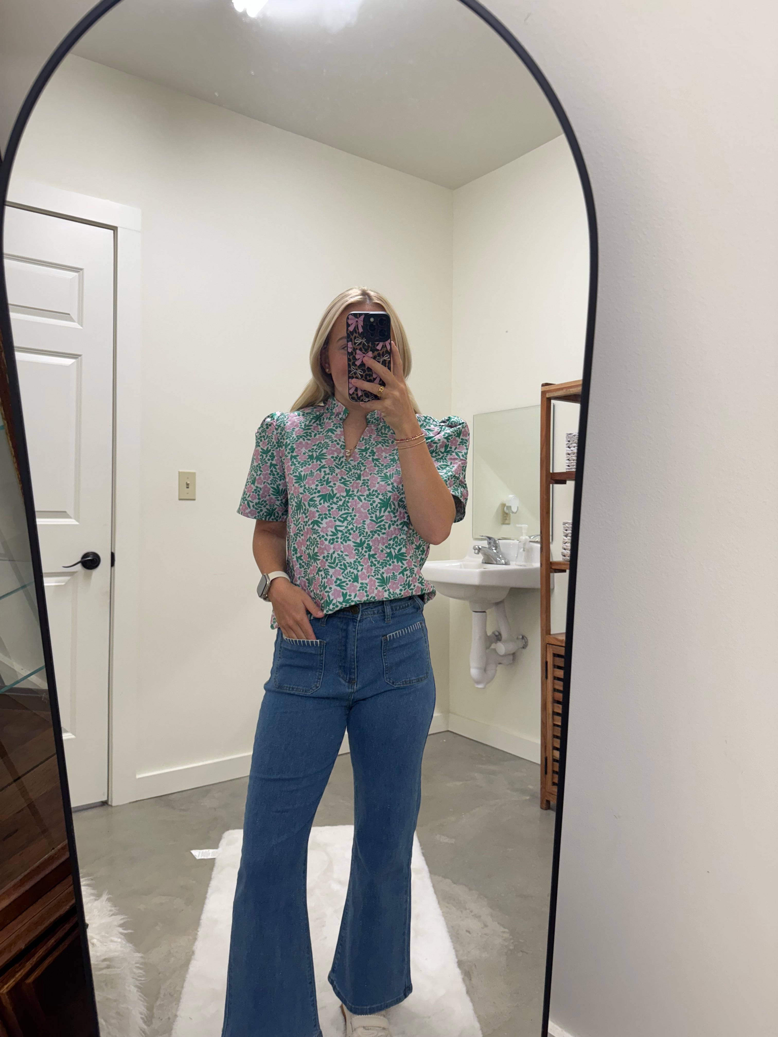 Flutter Me In Flowers Top