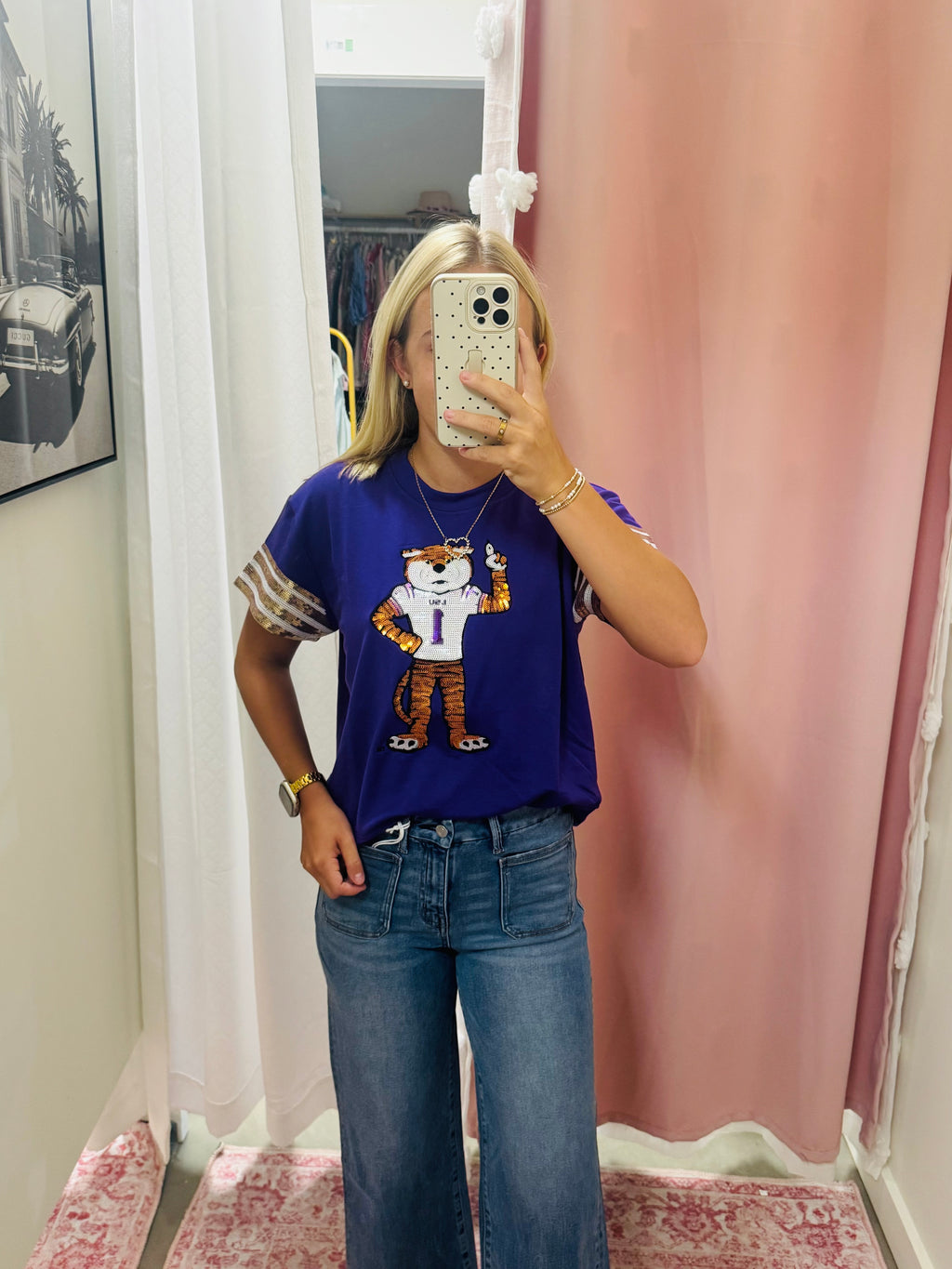 Purple Tiger Gameday Top