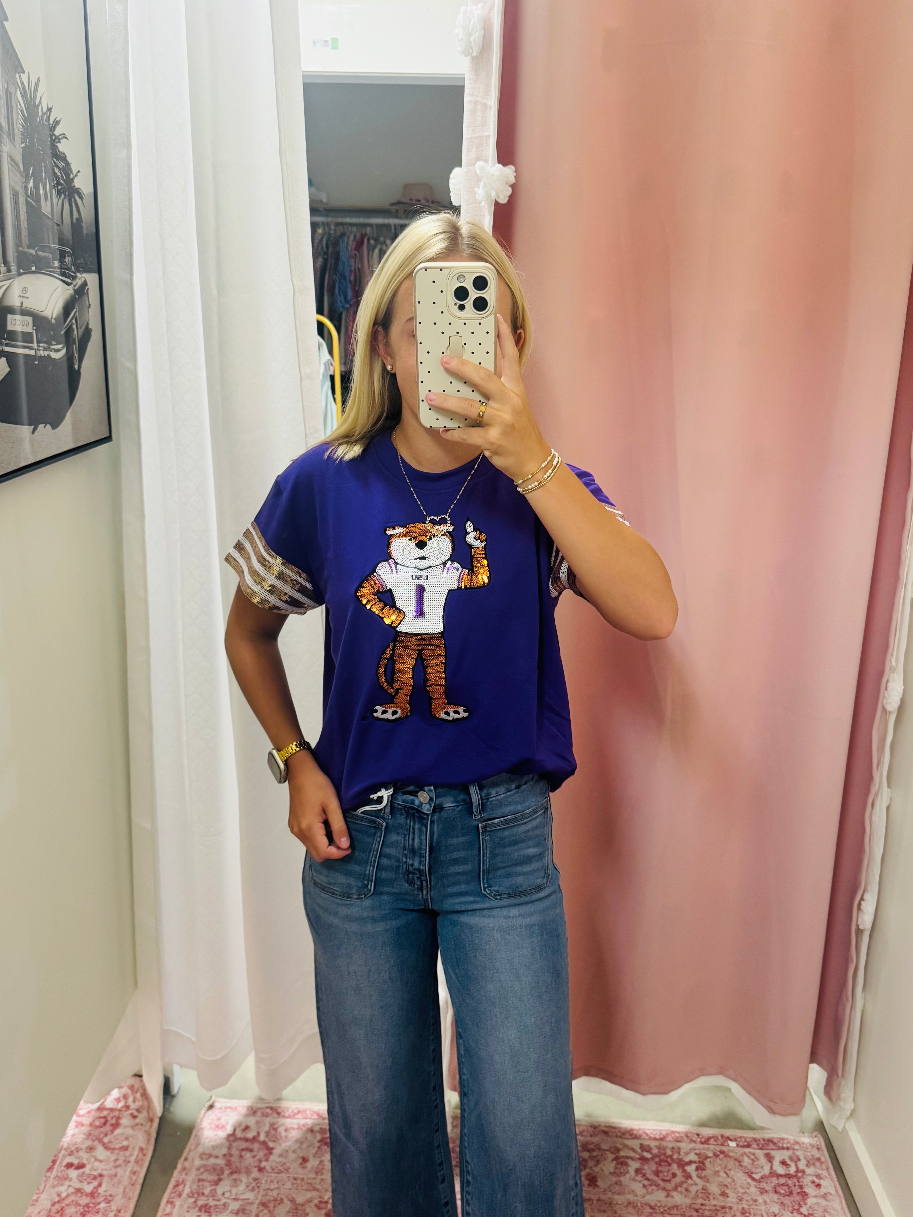 Purple Tiger Gameday Top