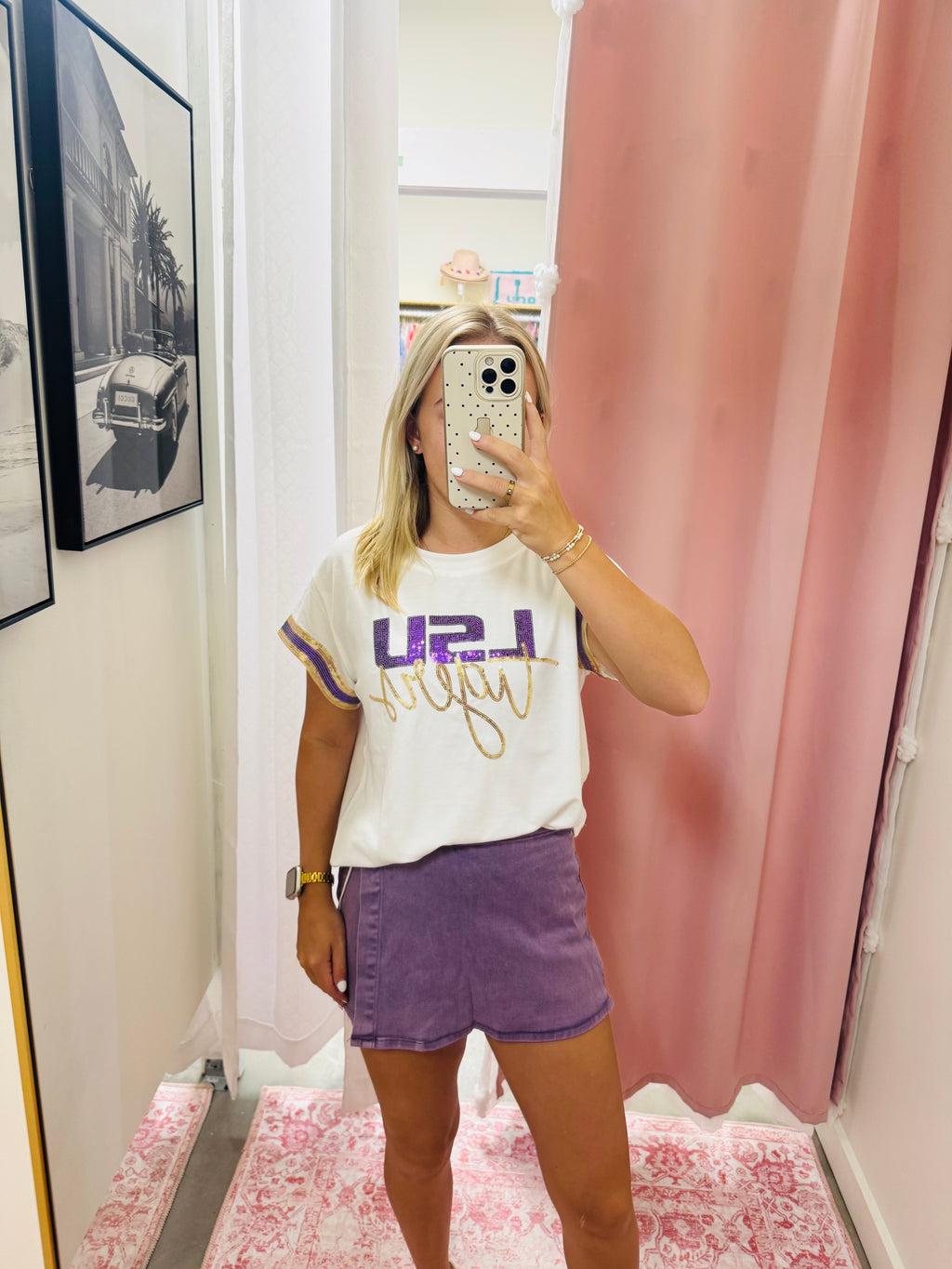 Dark Purple Skort