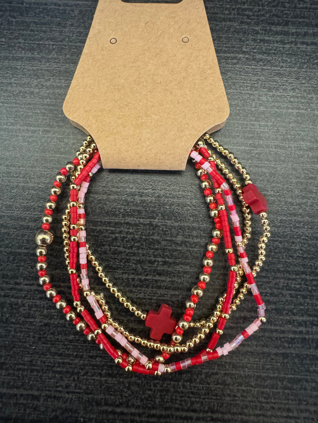 Set of 5 Red Braclets