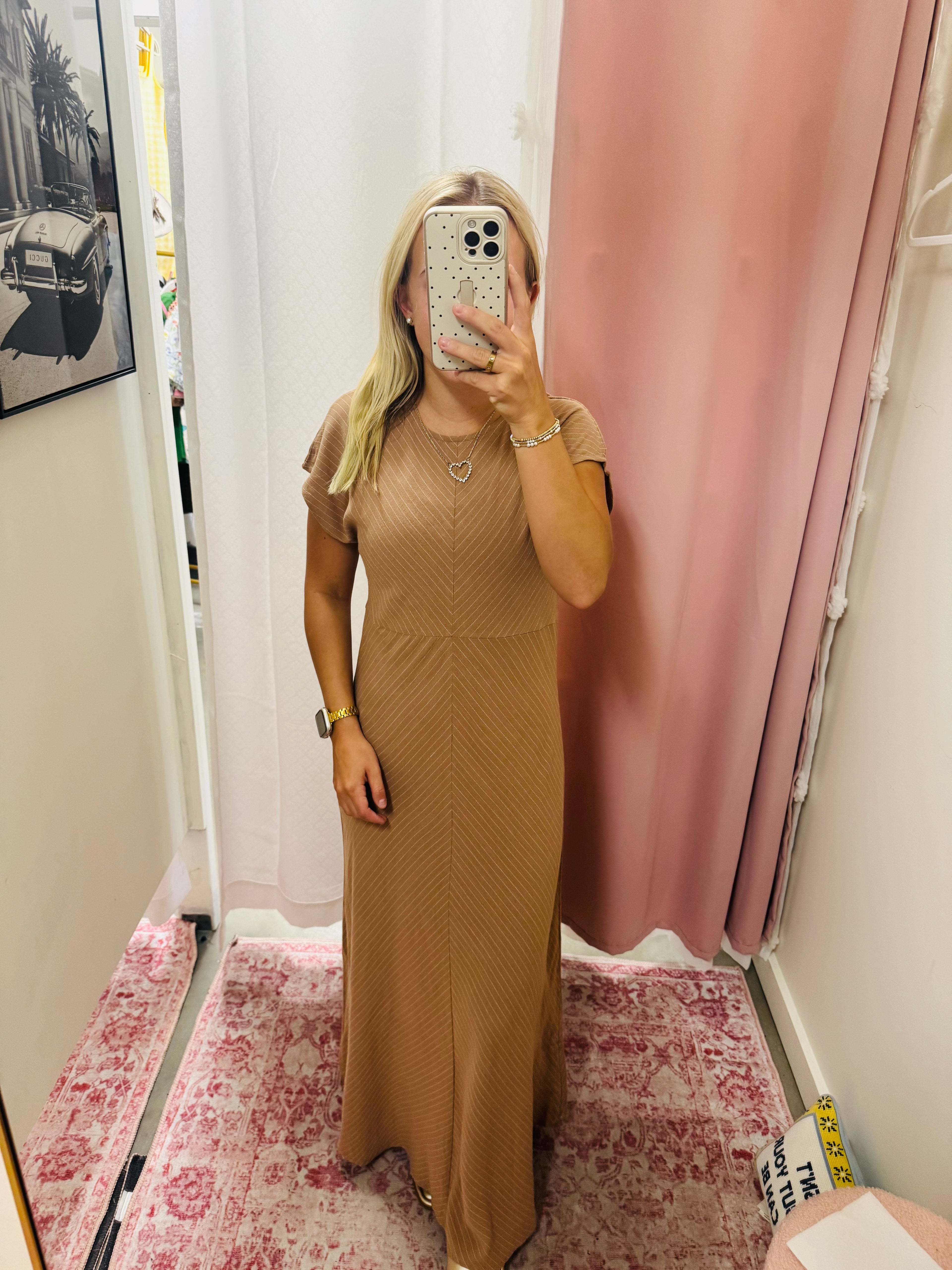 Rattan Linen Maxi Dress