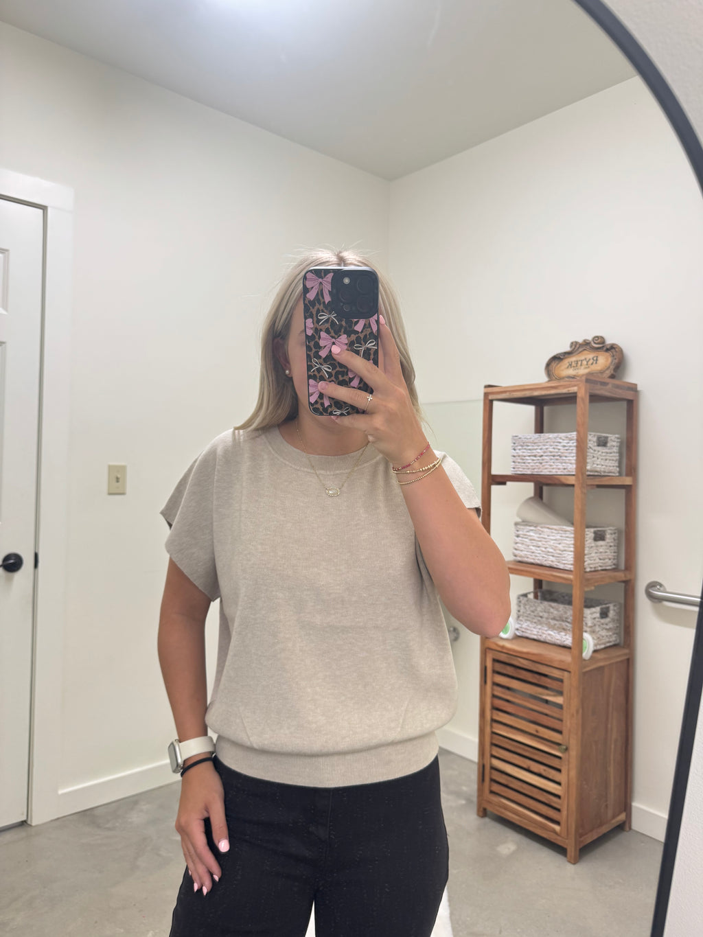 Cream Light Weight Sweater Top