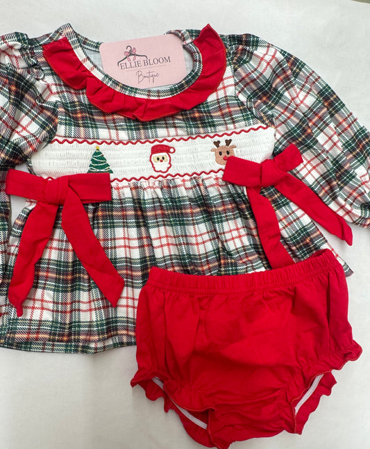 Baby Plaid Christmas Set