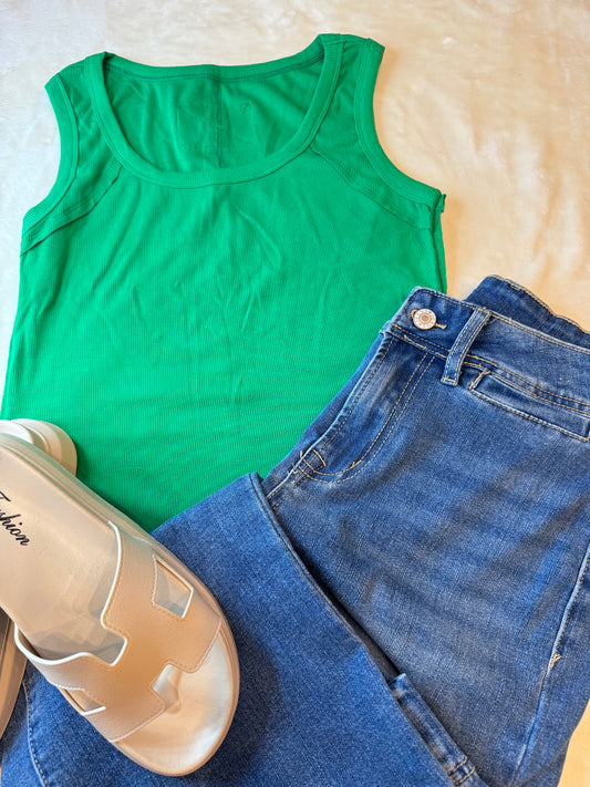 Color Me Lucky Cropped Tank