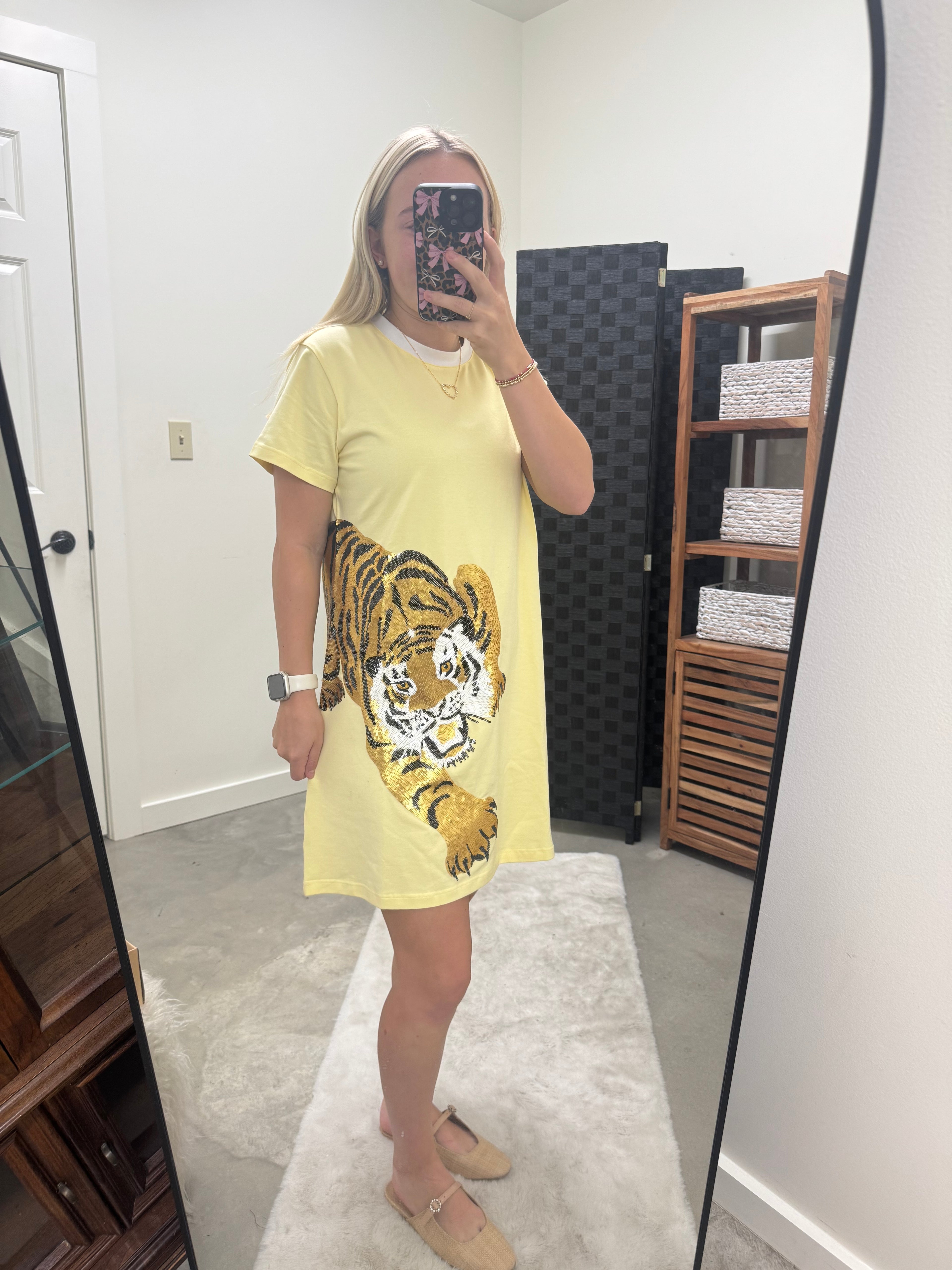*PREORDER* Yellow Crawling Tiger Dress