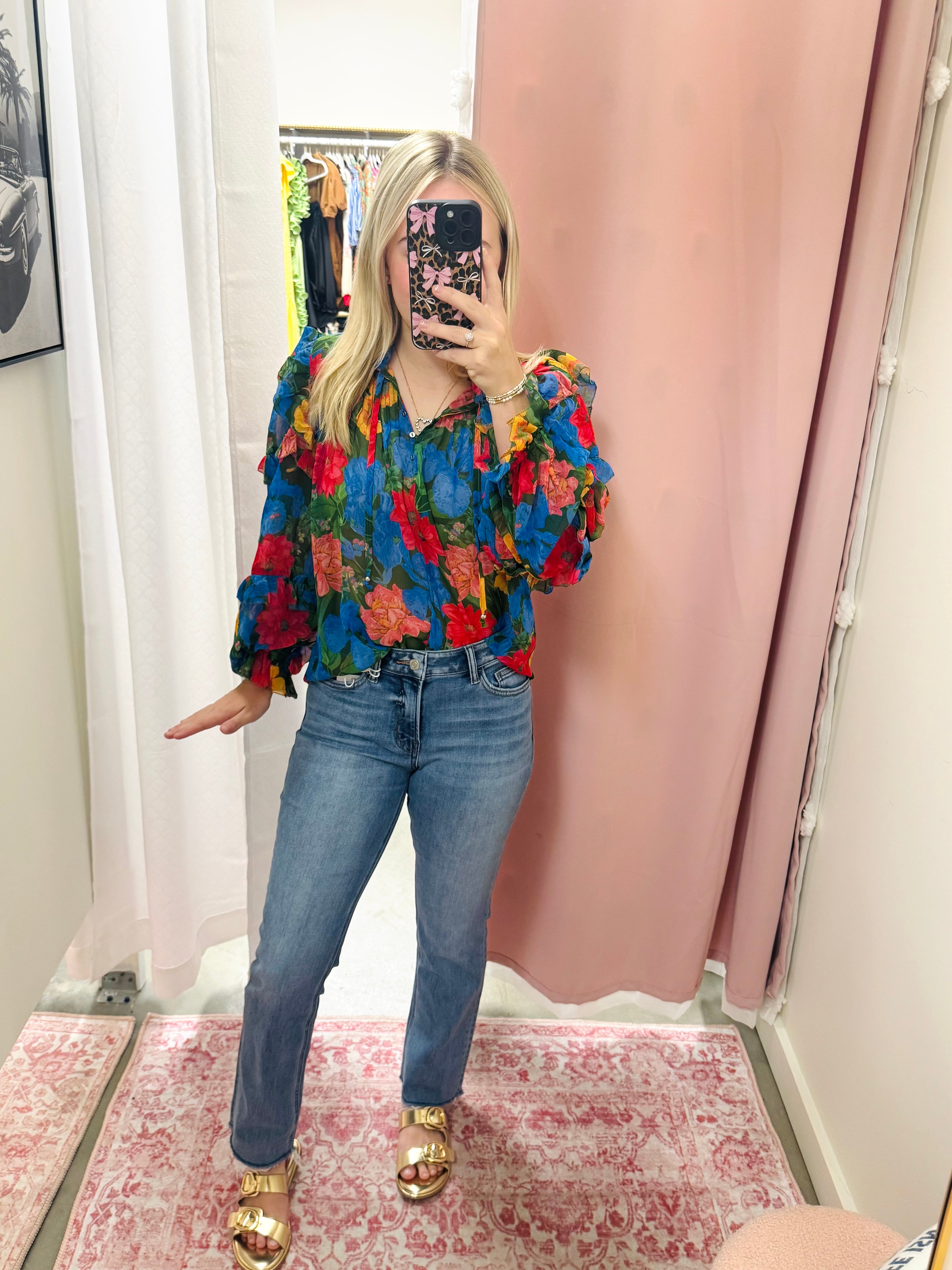 Melissa Mid Rise Straight Jean