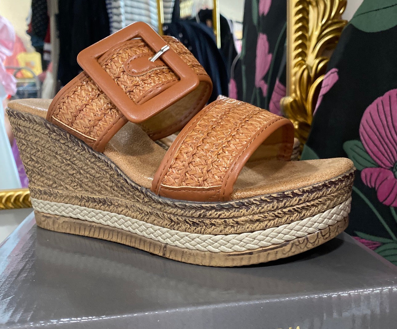 Brown Wedge Shoe