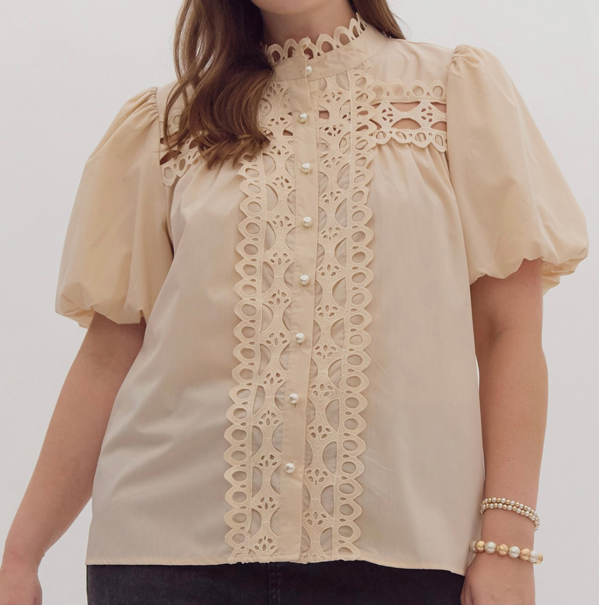 Elegant Pearl Blouse