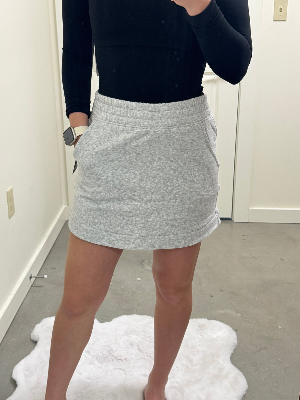 Fleece Grey Skirt