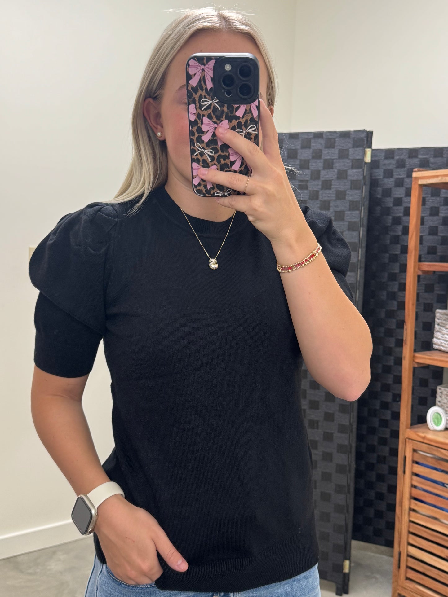 Black Sweater Top