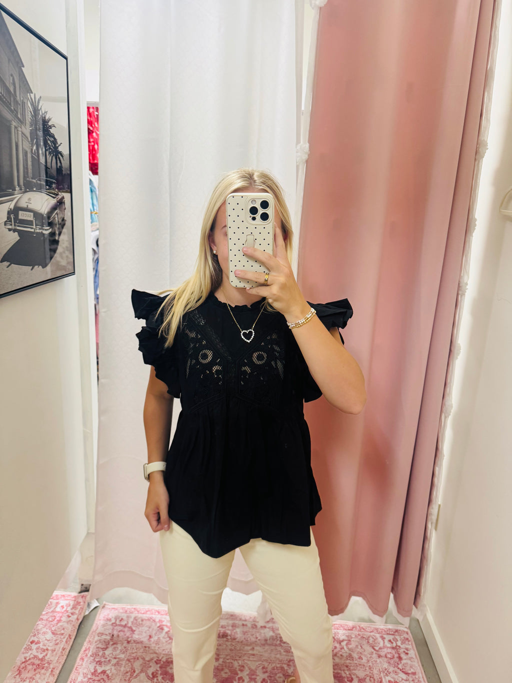 Black Lace Top