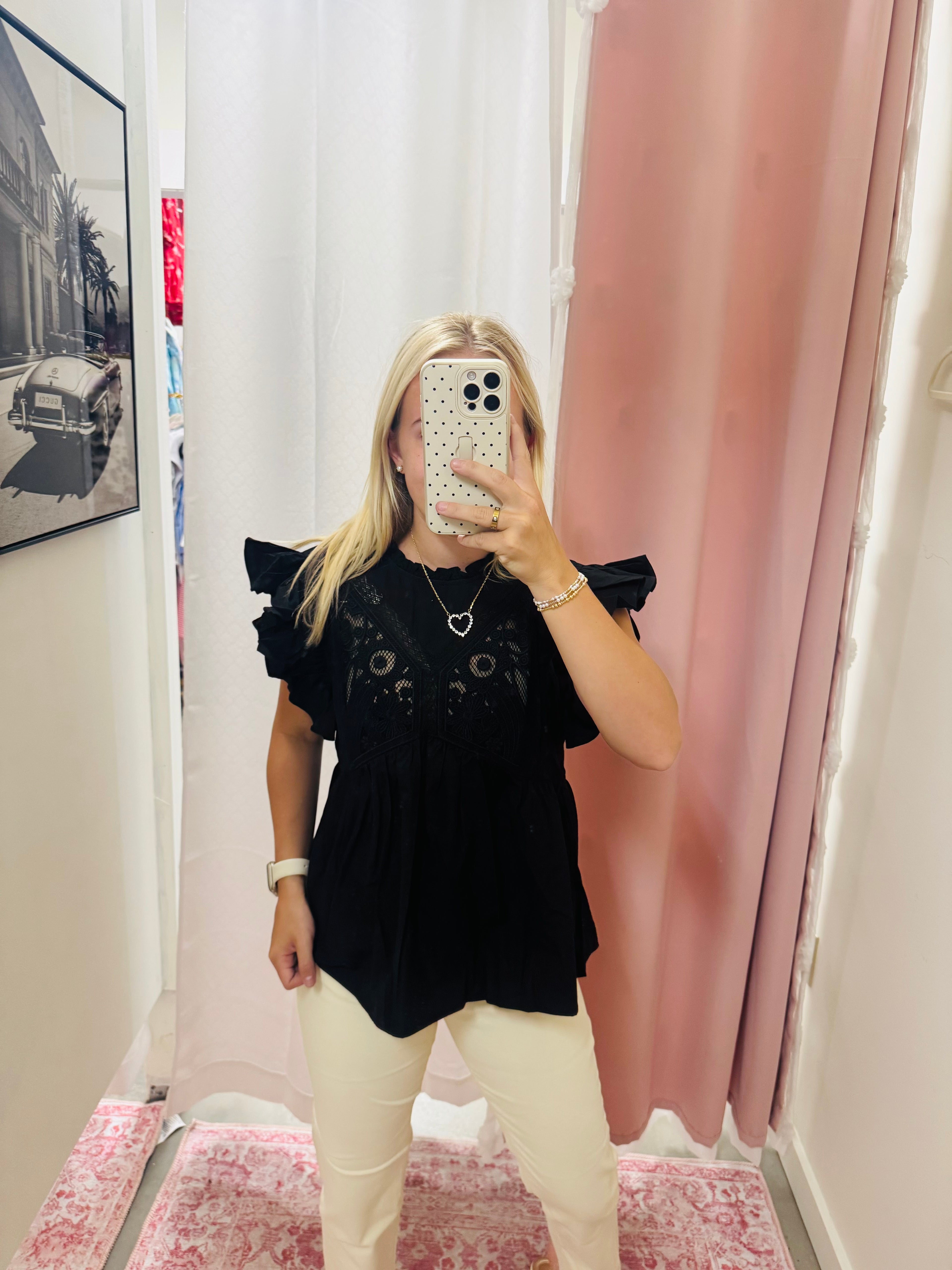 Black Lace Top