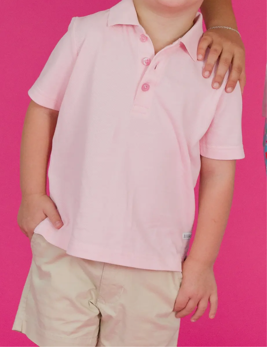 Pink Pique Short Sleeve Polo