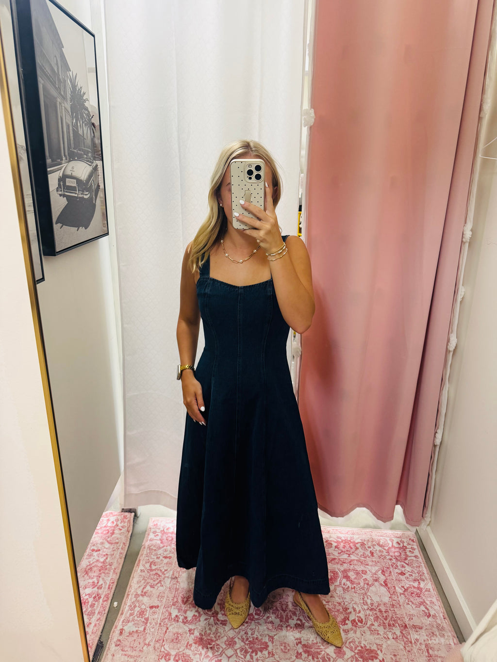 Simple in Denim Dress
