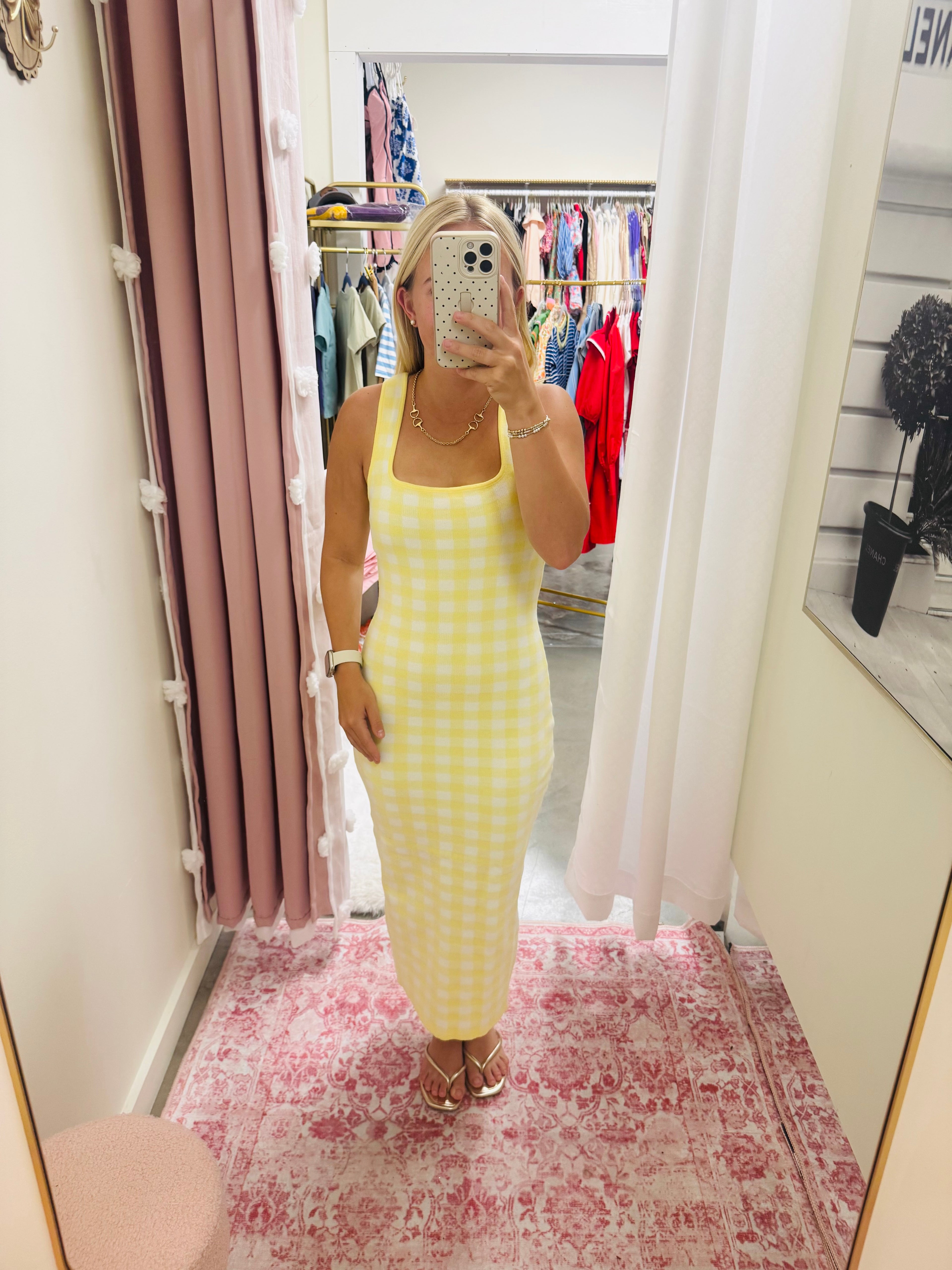 Yellow Gingham Dress