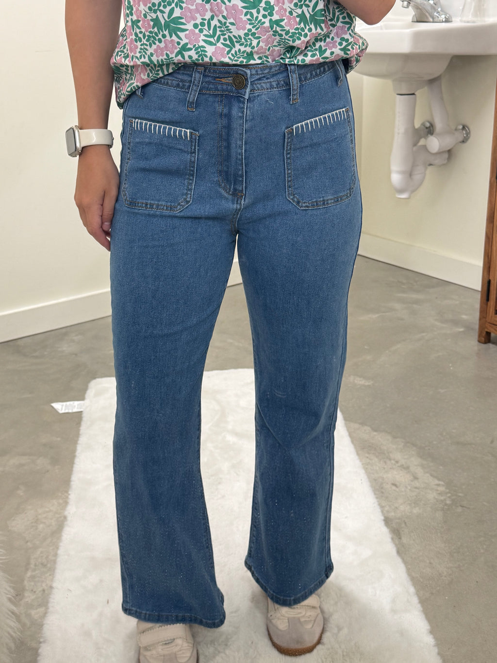 Threaded Pocket Jeans