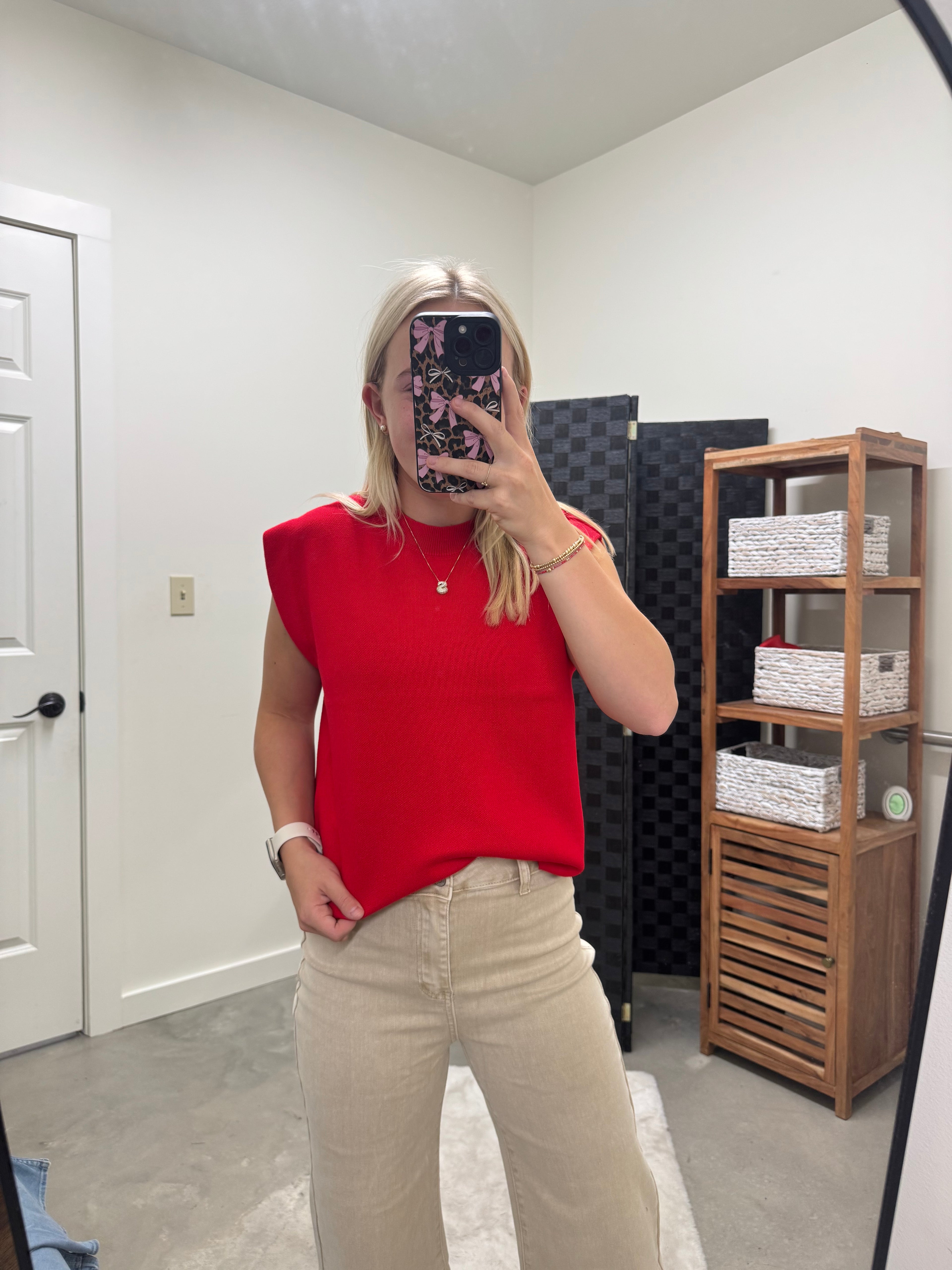 Red Soft Knit Sweater