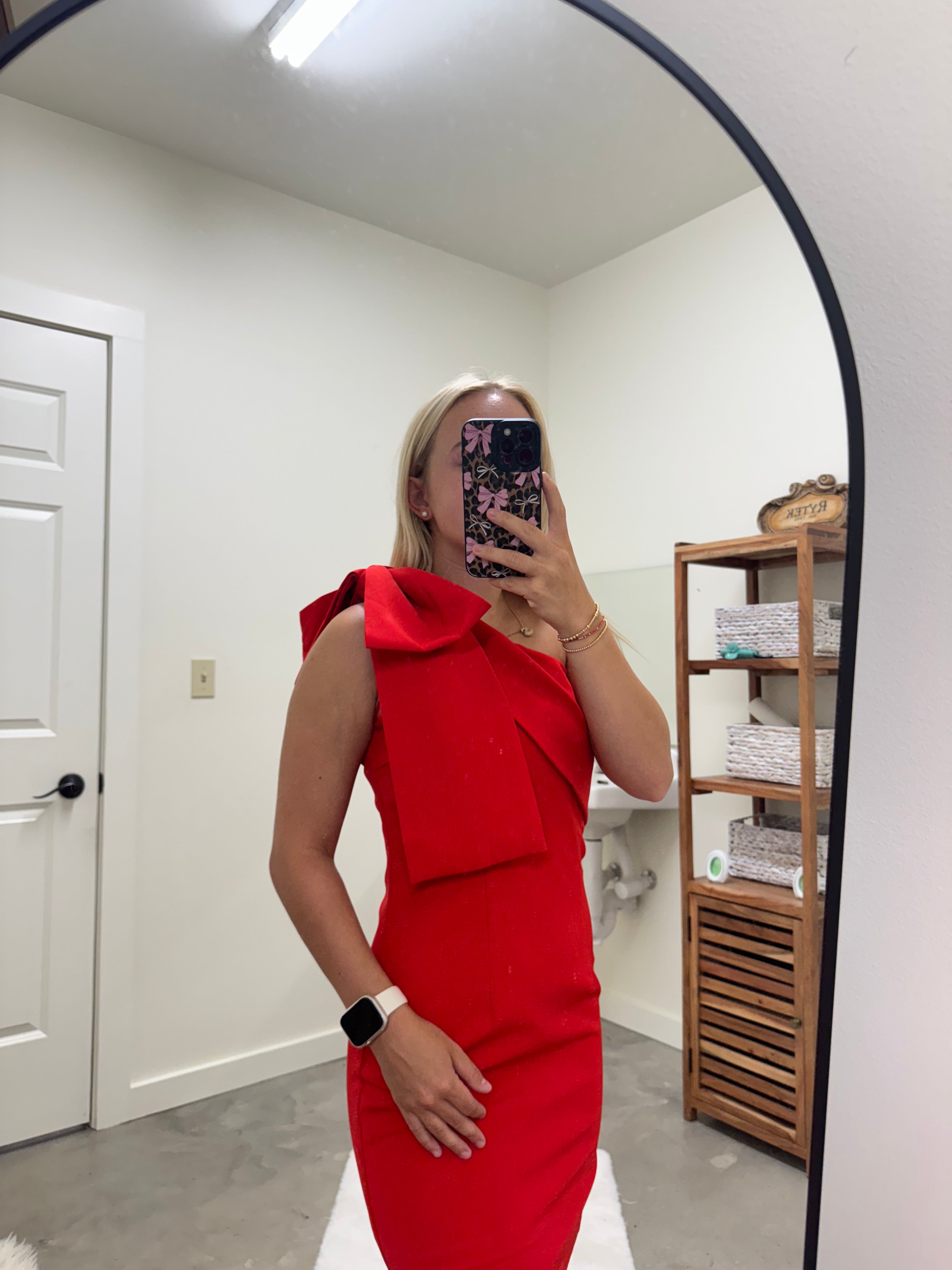 Eyes On You Red Dress