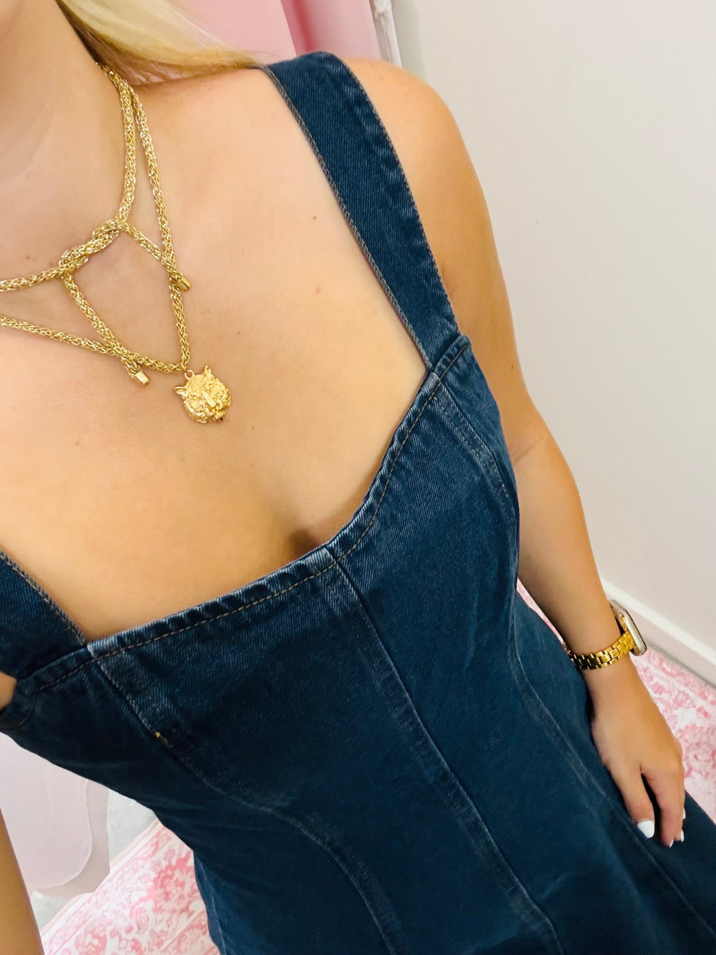 Cord Necklace Tiger Gold