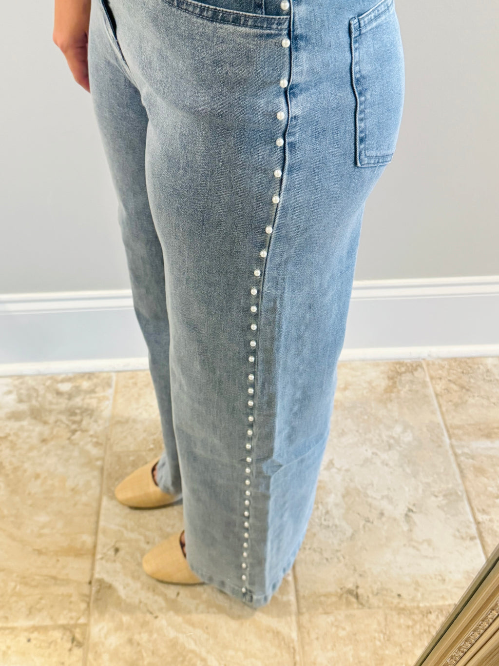 Blue Denim Pearl Jeans