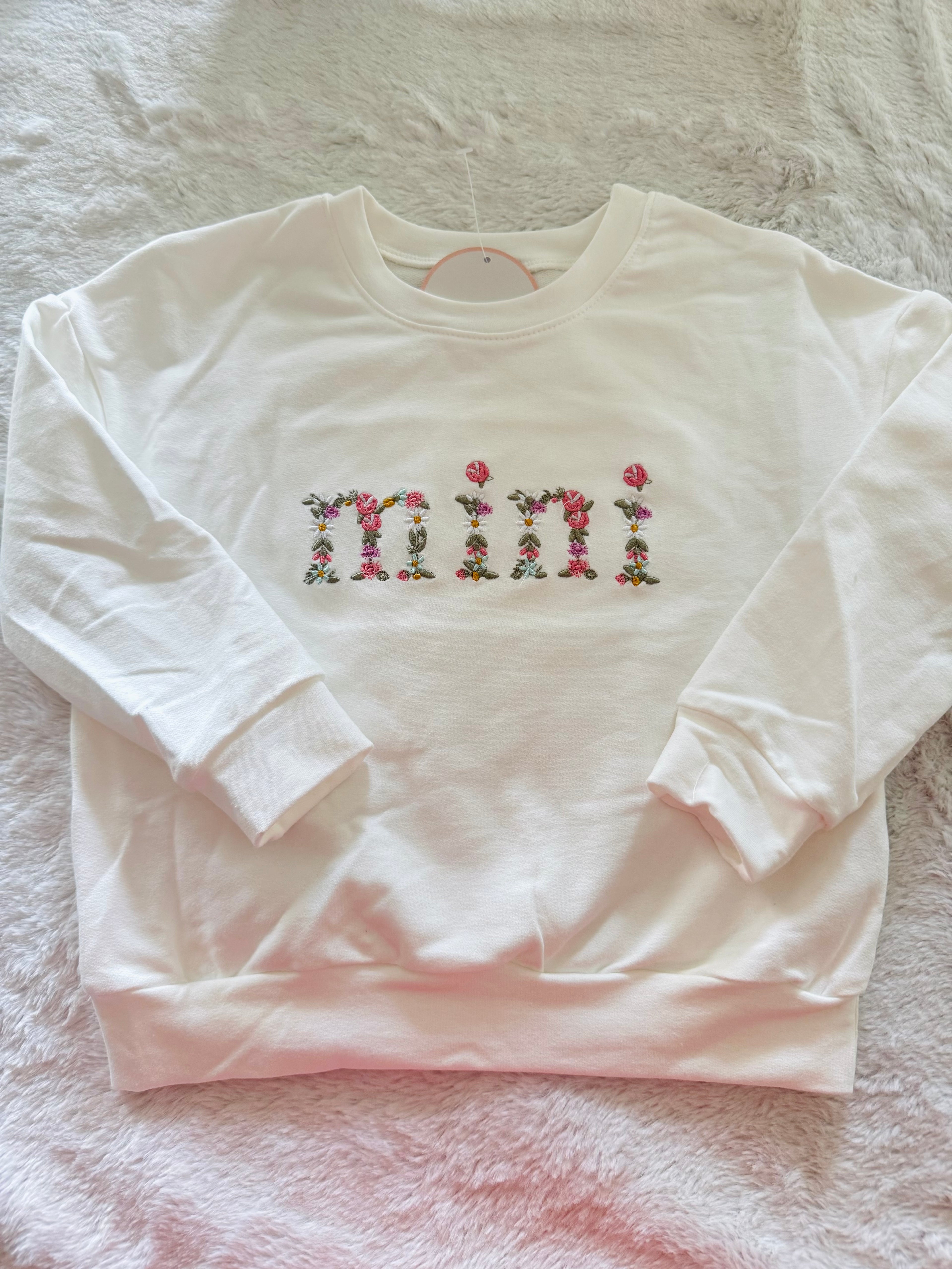 Mini Embroidery Sweatshirt