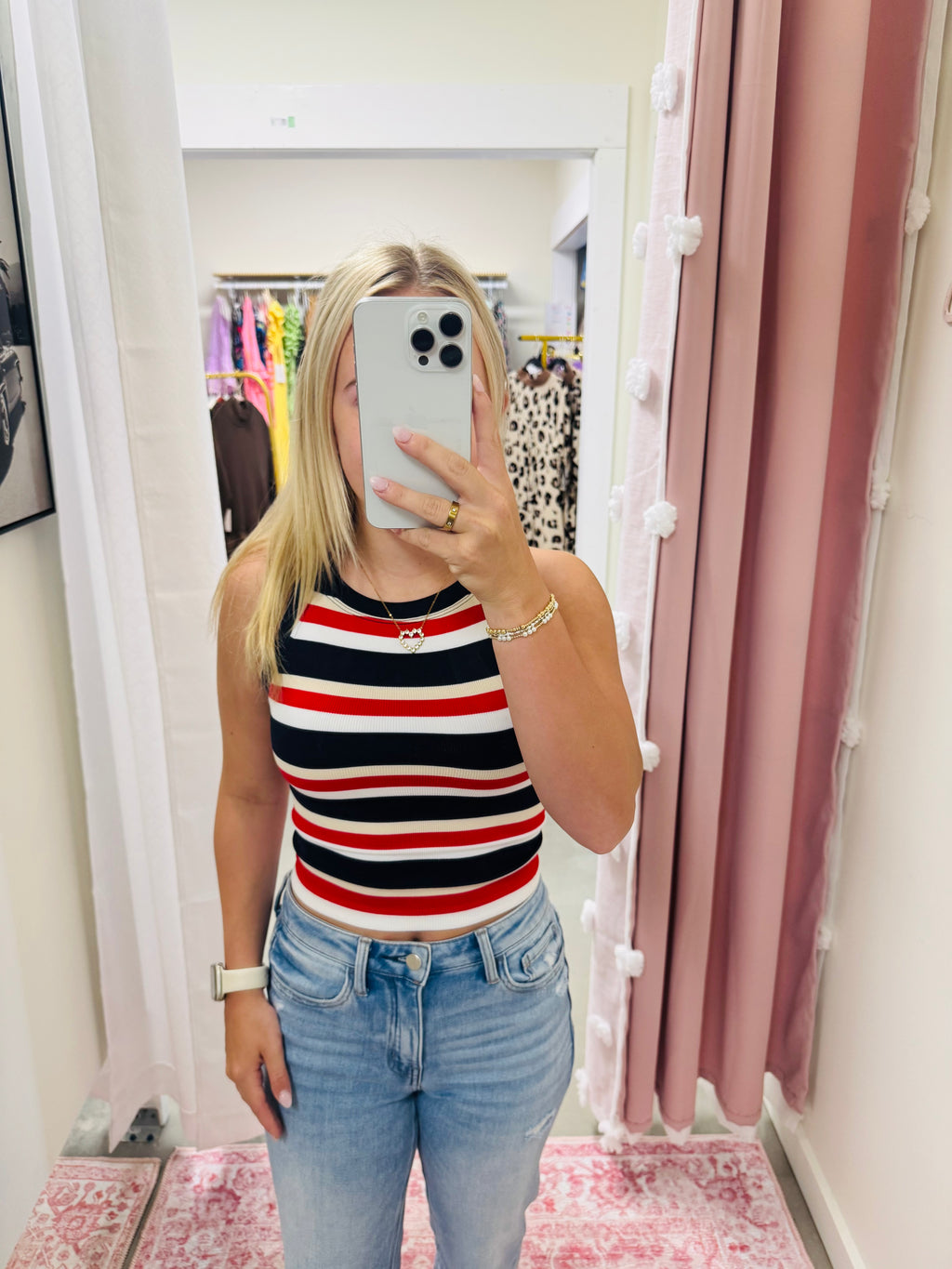 USA Ribbed Striped Top