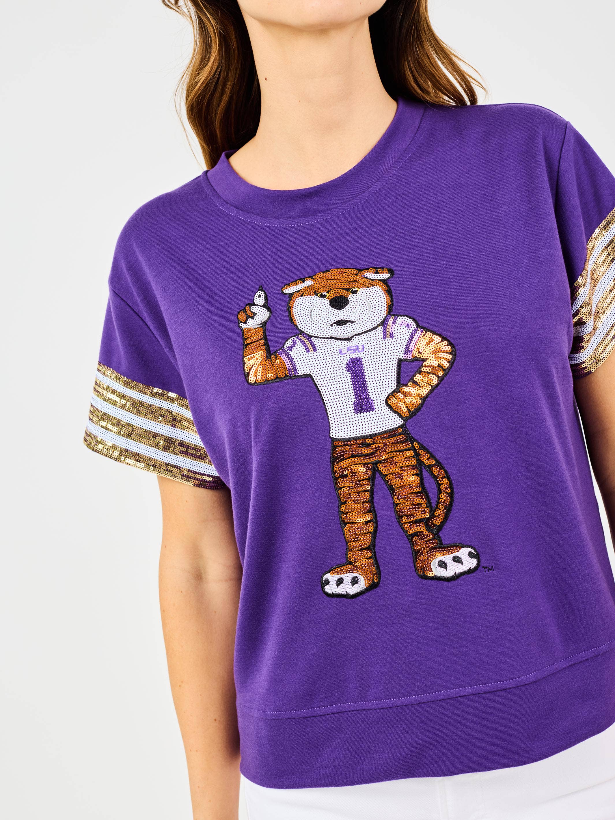 Purple Tiger Gameday Top