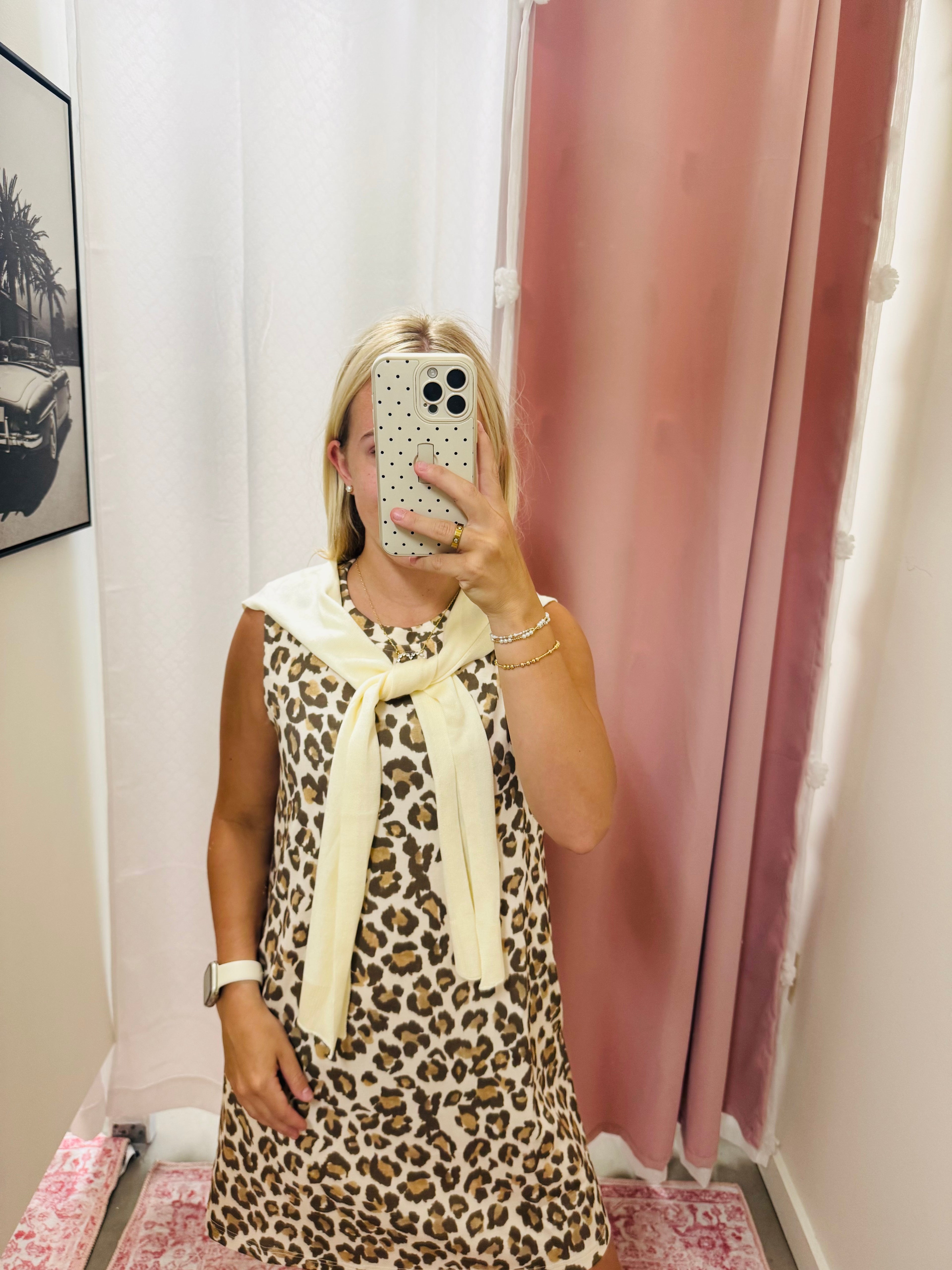 Animal Print Scuba Dress