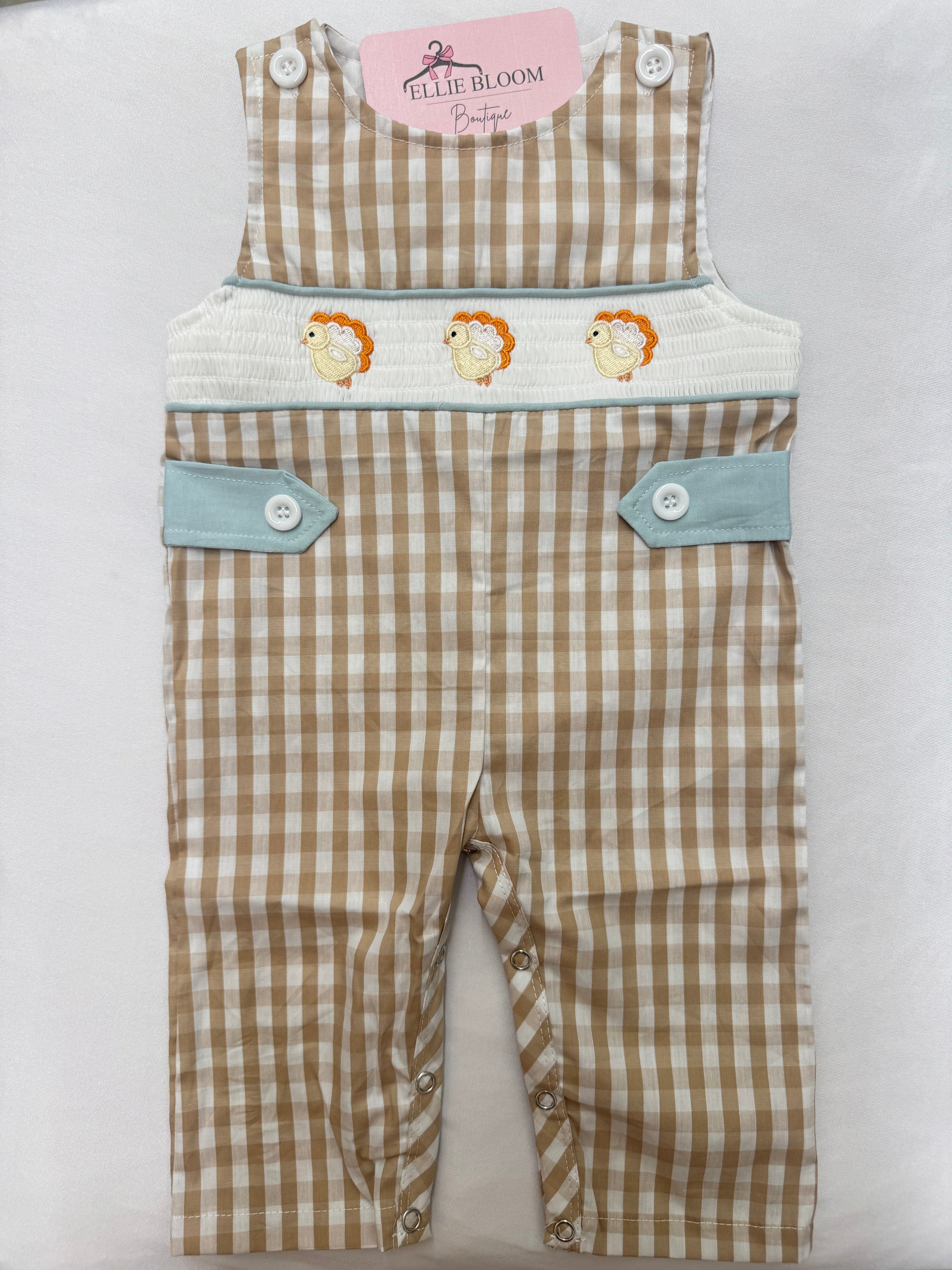 Beige Gingham Turkey JonJon