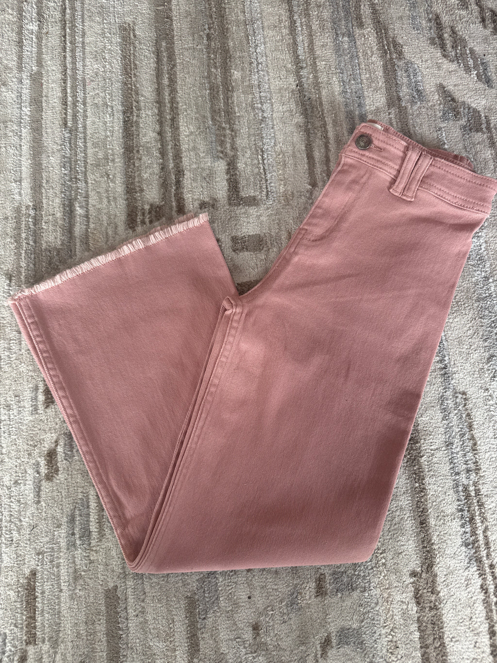 Wide Leg Dusty Pink Tween Jeans