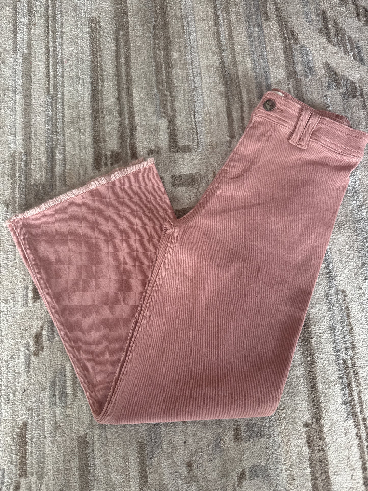 Wide Leg Dusty Pink Tween Jeans