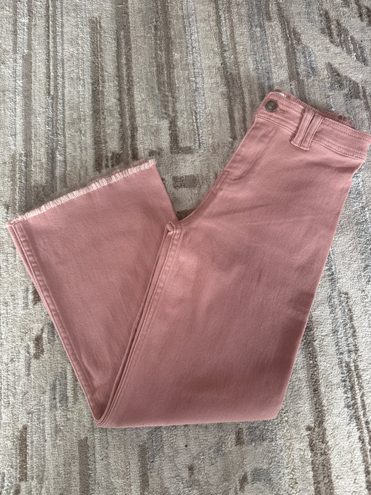 Wide Leg Dusty Pink Tween Jeans