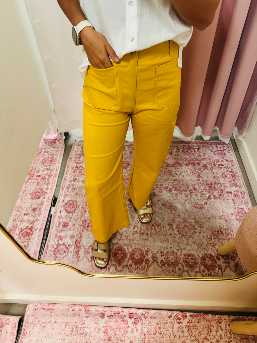 Gold Front Pocket Pants