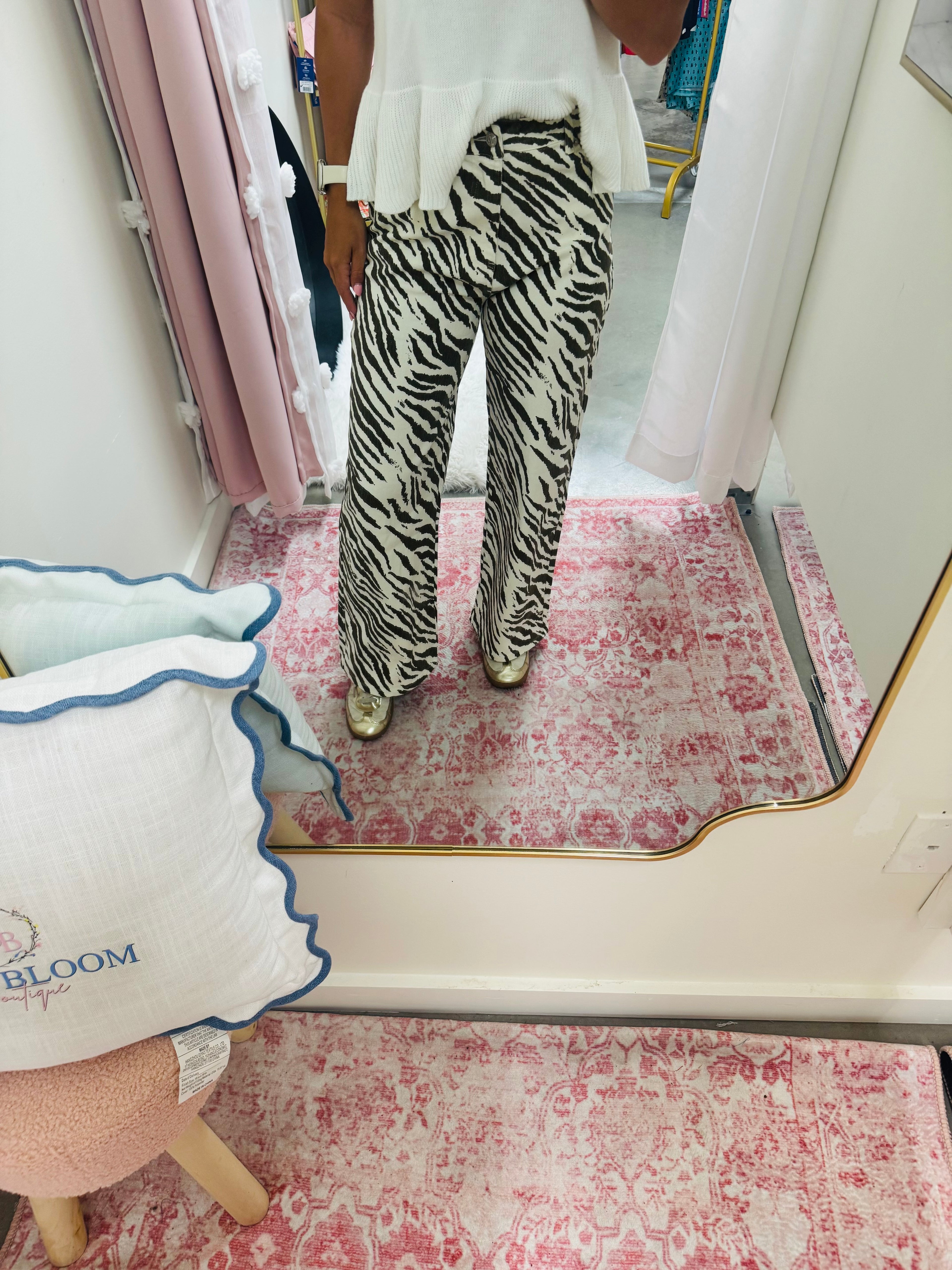 Ecru Tiger Pants