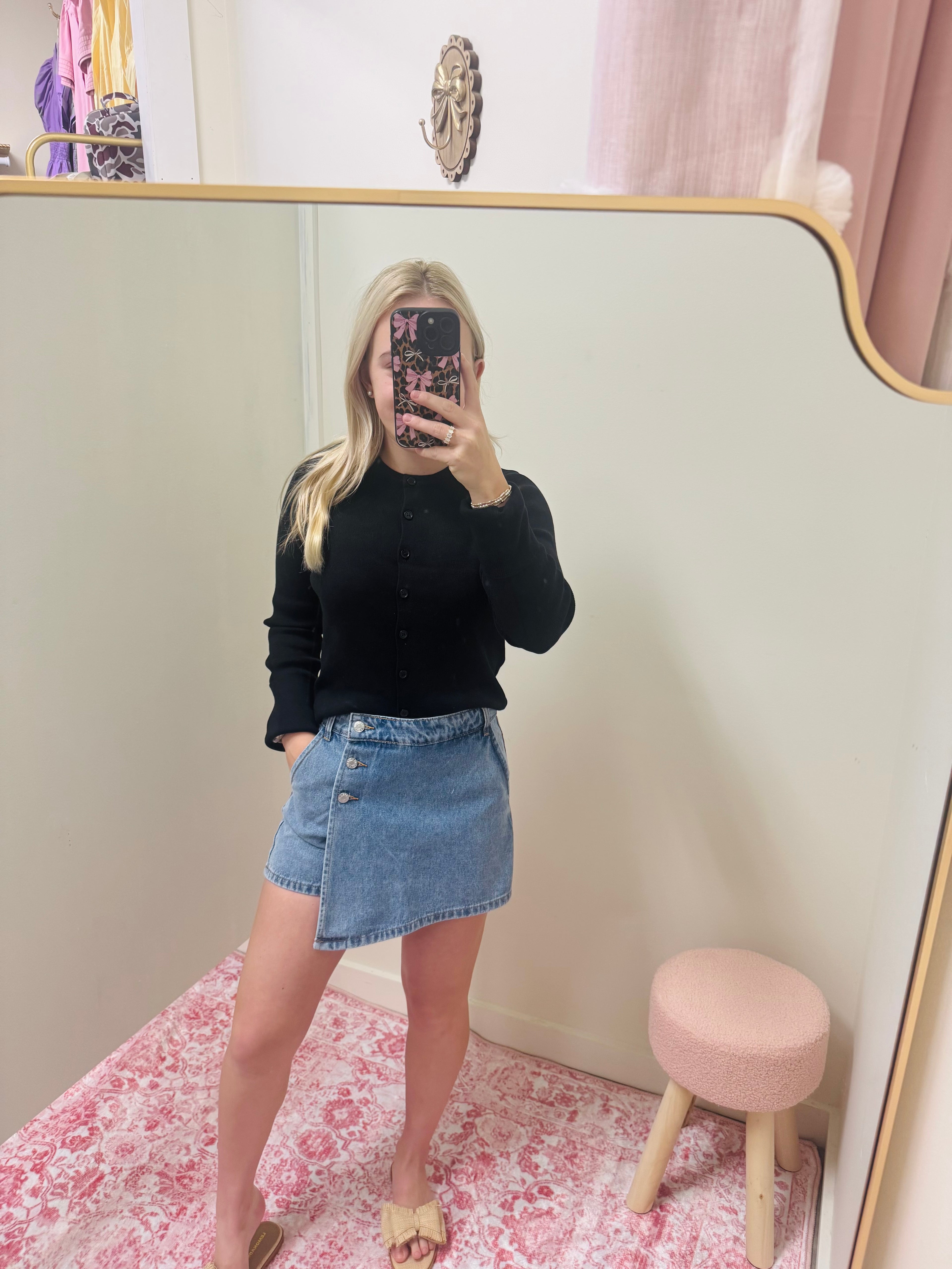 Denim Skort