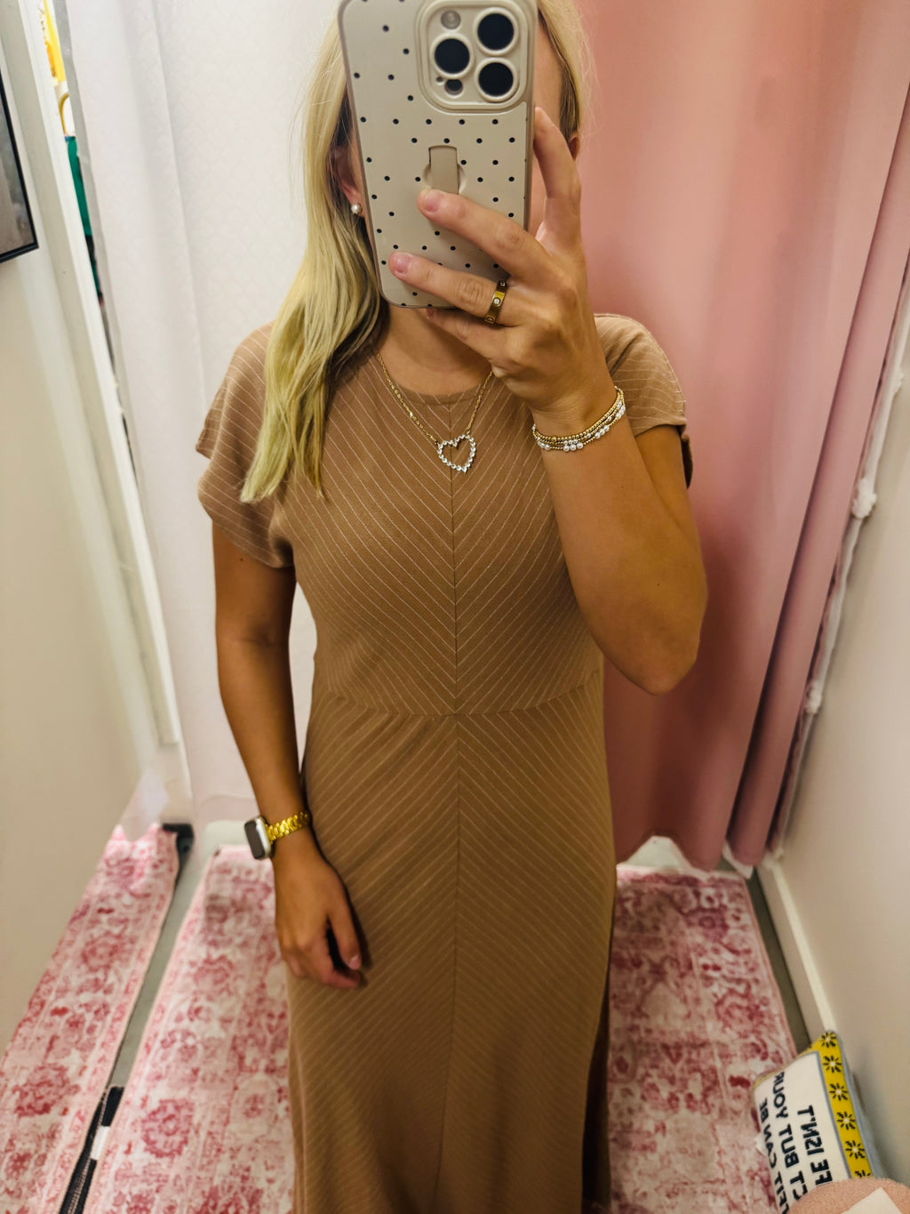 Rattan Linen Maxi Dress