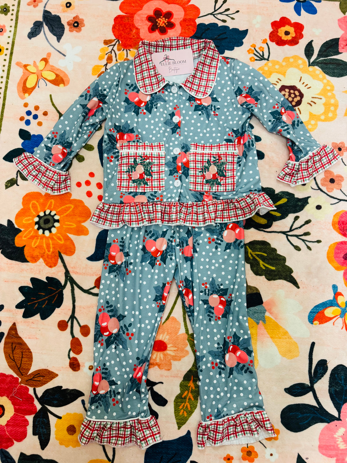 Girls Holly Berry PJs