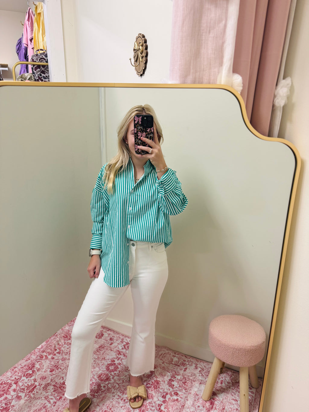 Green Striped Long Sleeve