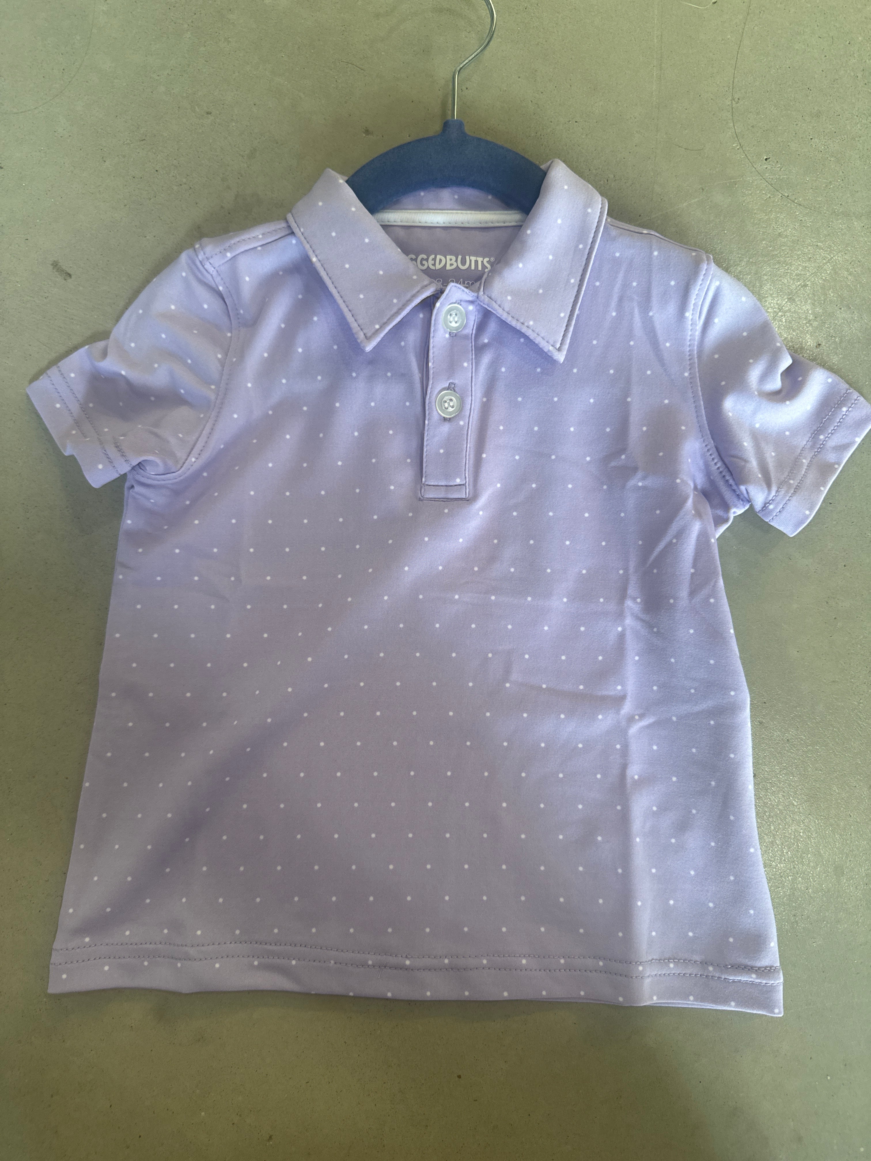 Lavender Dot Dry Fit Polo