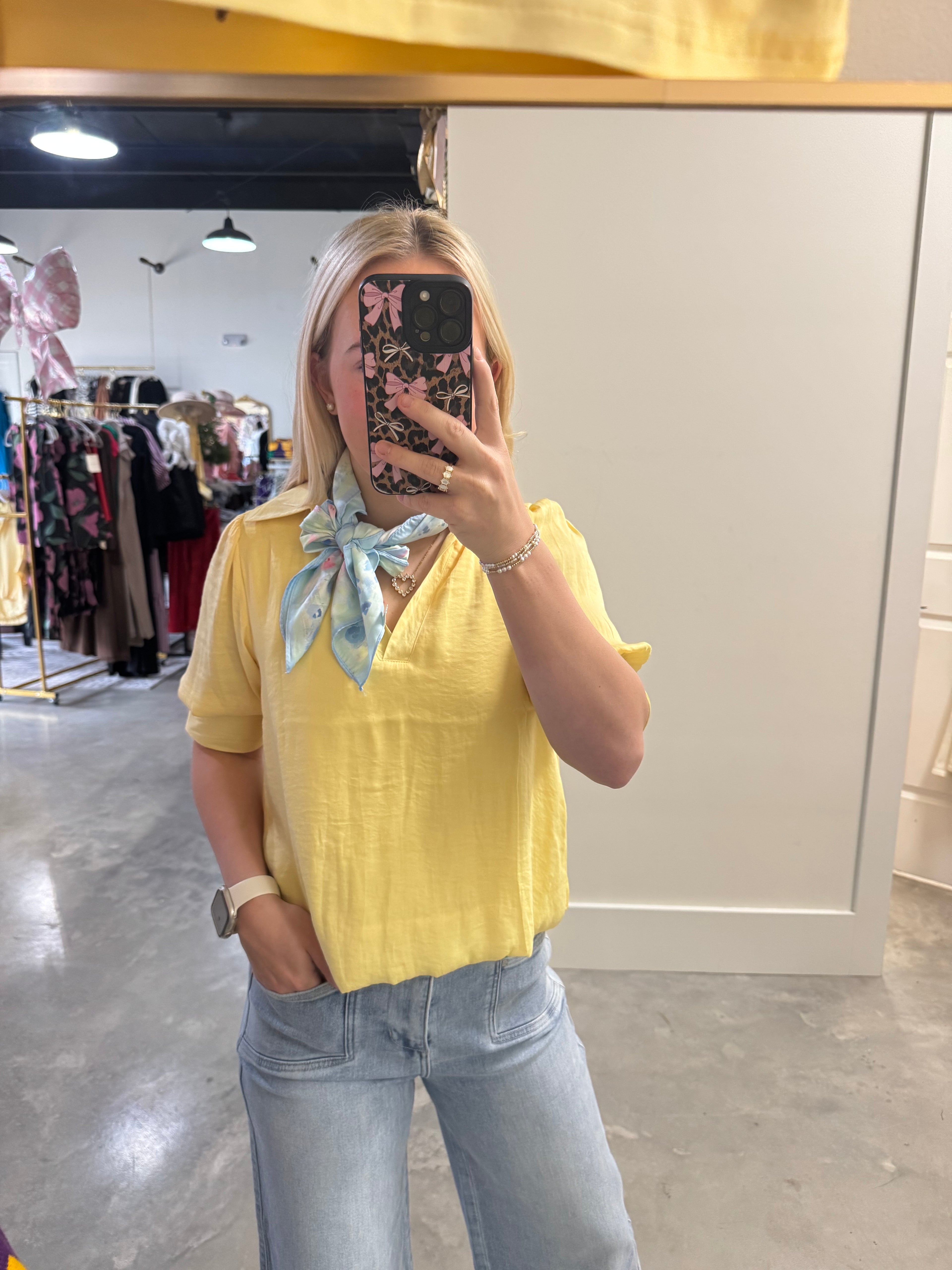 Sunflower Yellow Balloon Top