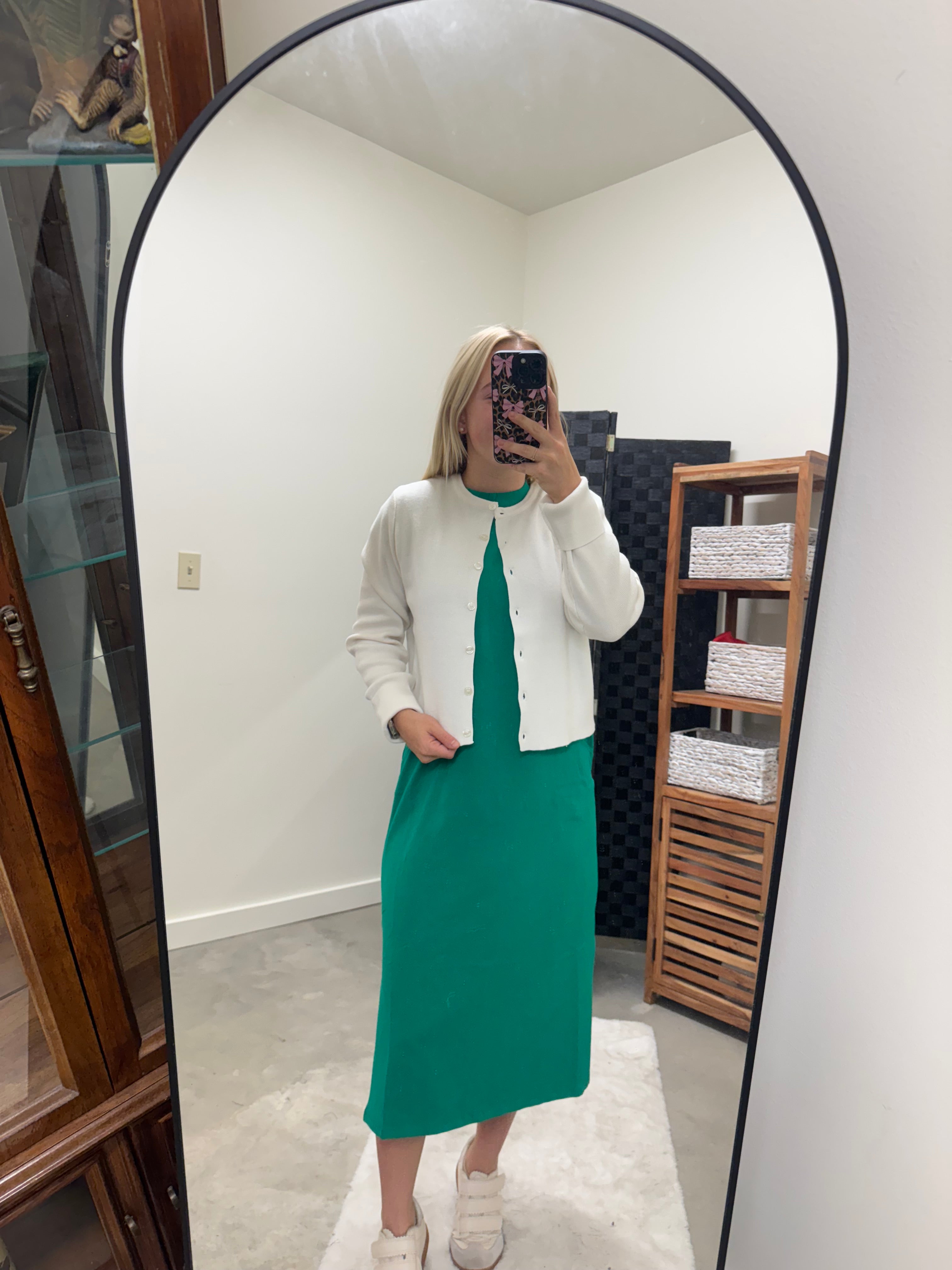 Kelly Green Maxi Cotton Dress