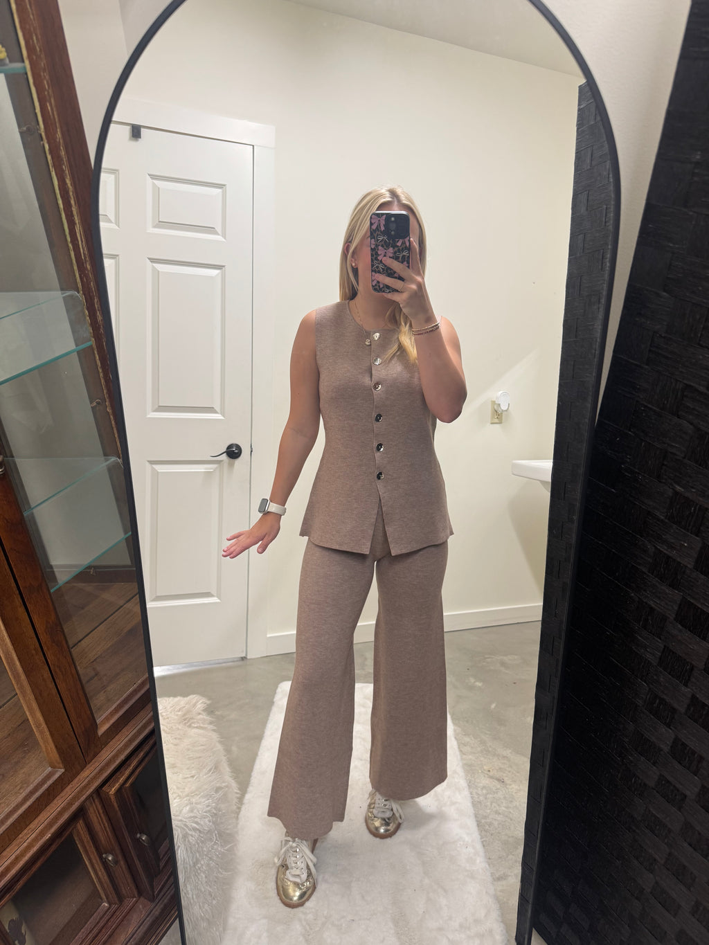 Smooth Knit Mocha Set