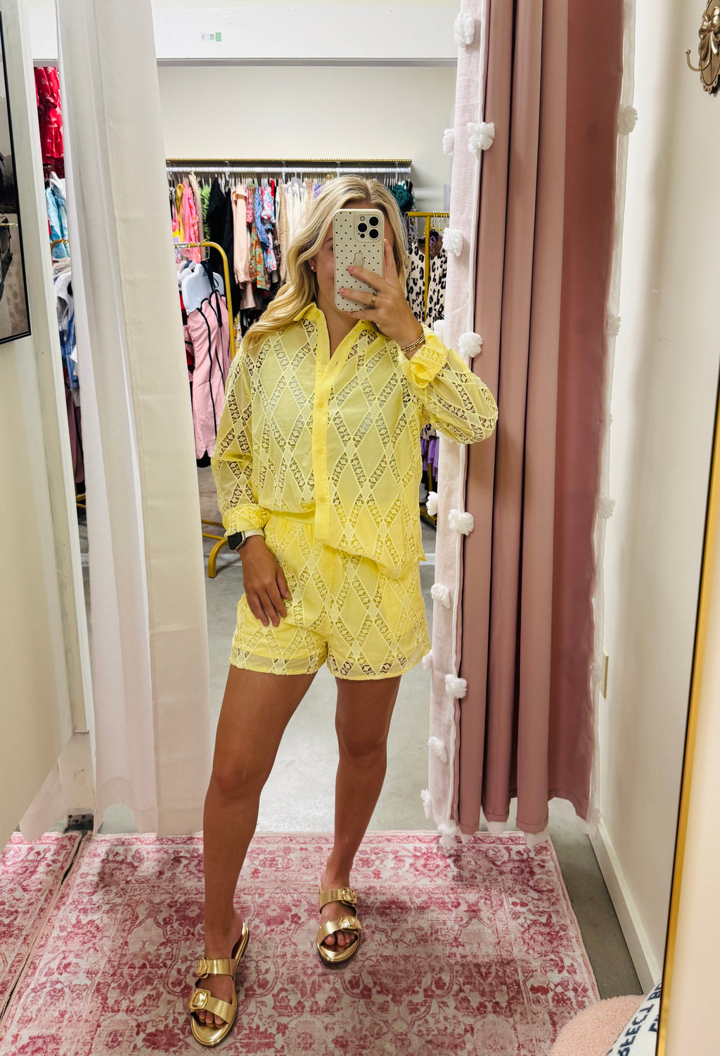Yellow Eyelet Set
