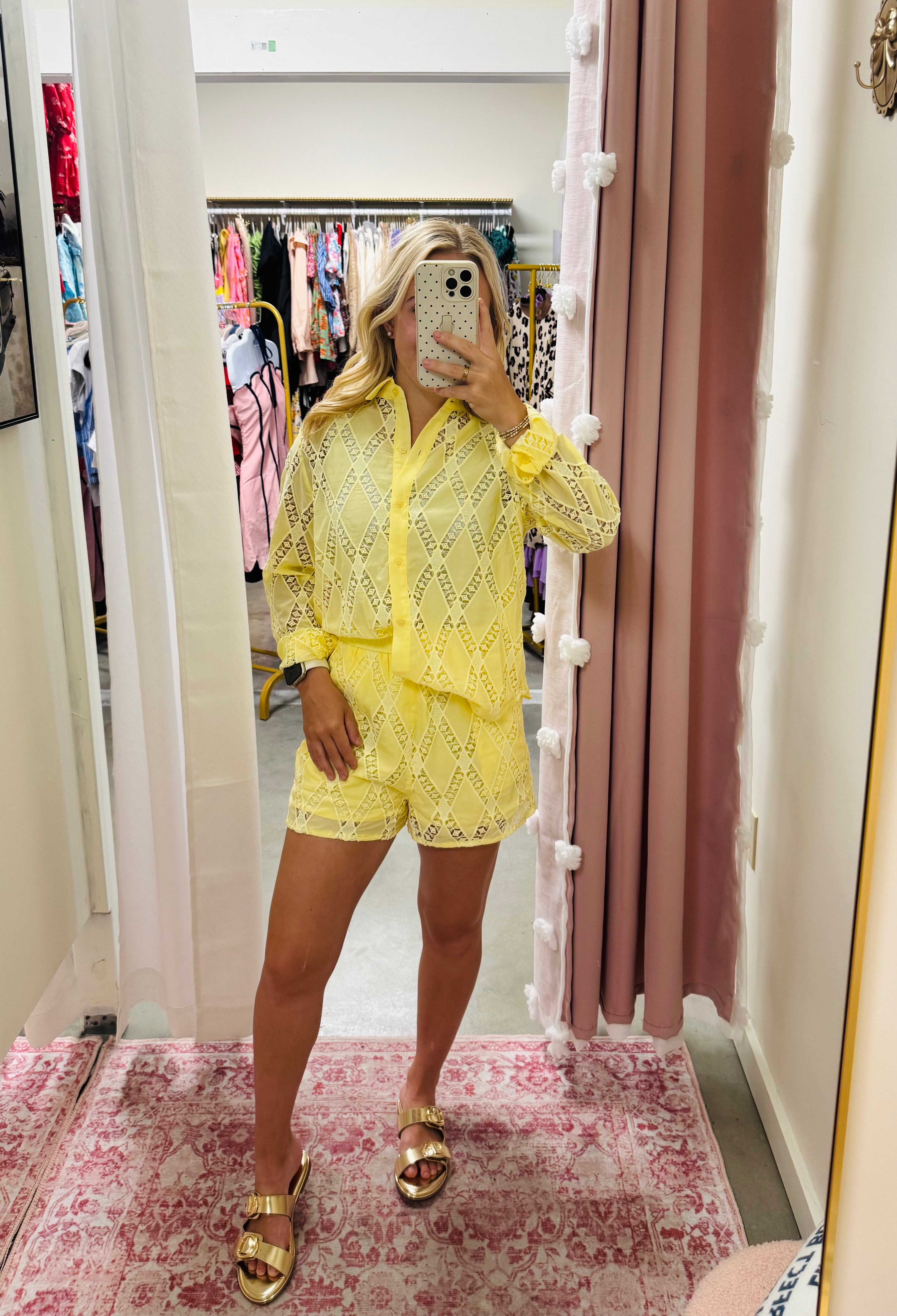 Yellow Eyelet Set
