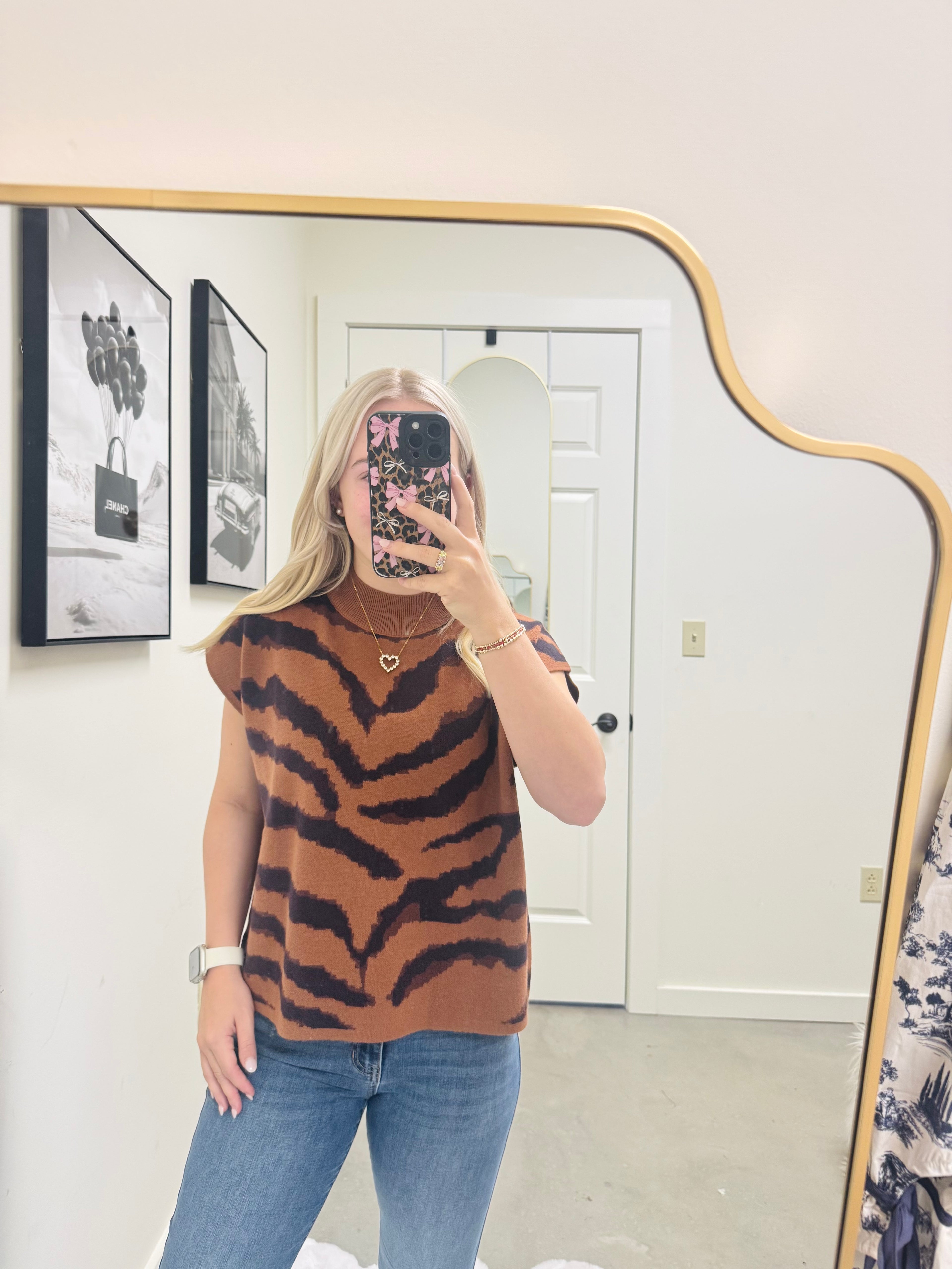 Tiger Soft Knit Top