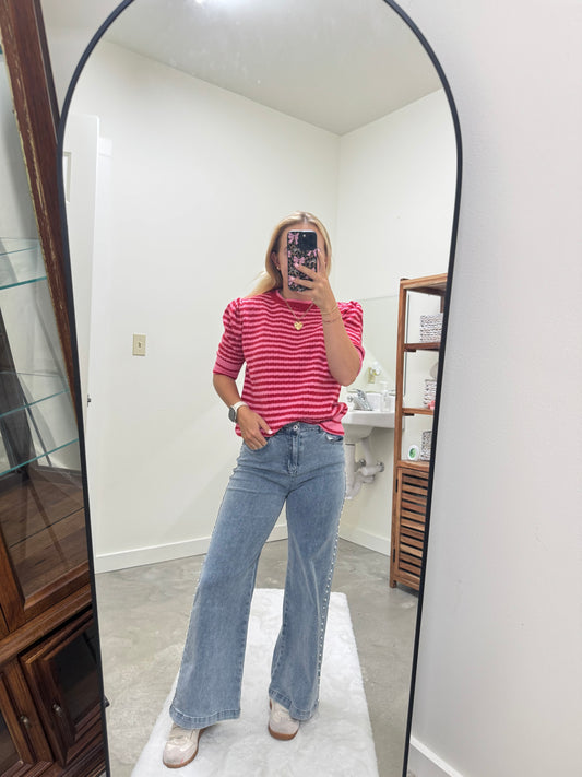 Striped Sweater Top