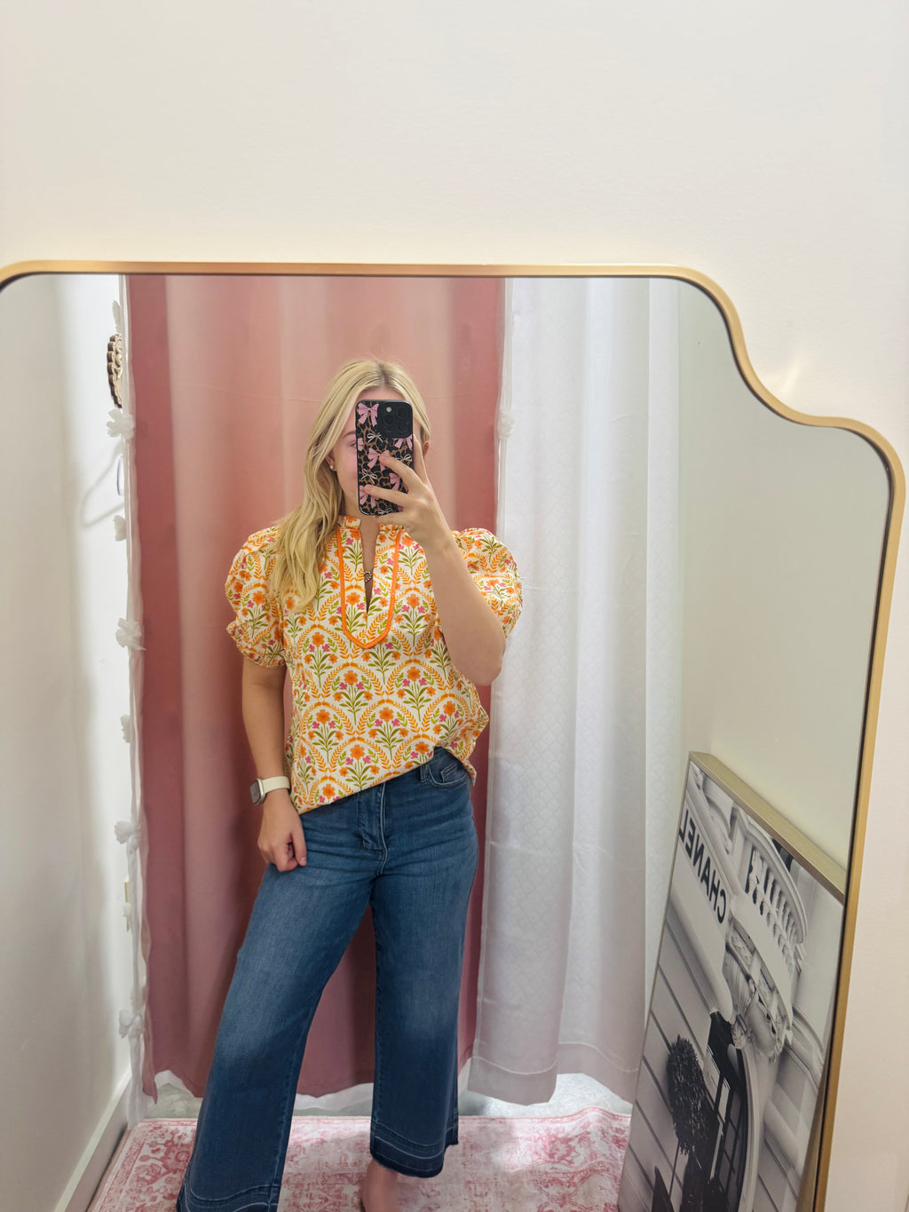 Bright Floral Blouse
